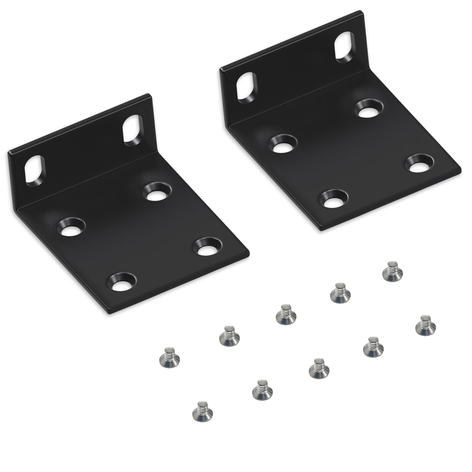 Rack Mount Kit Compatible with Ubiquiti 16/24/48 Series Switches,Rack Ears Mount for Edge Switch Dream Machine UDM-Pro (Black)