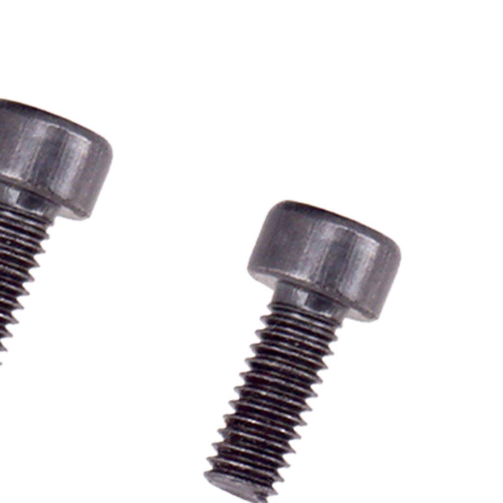 3 Pieces Locking Nut Block and Screws Guitar Cap Suitable for Tremolo Bridge Replacement Part (Golden+Black)