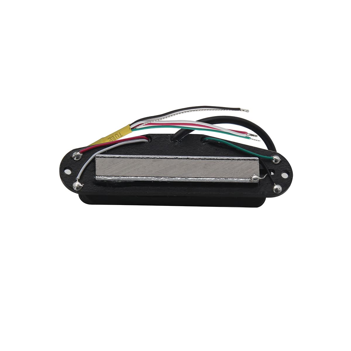 FLEOR Alnico 5 Hot Dual Rail Humbucker Single-Coil-Sized Pickup 12-13K Humbucker Pickup, White