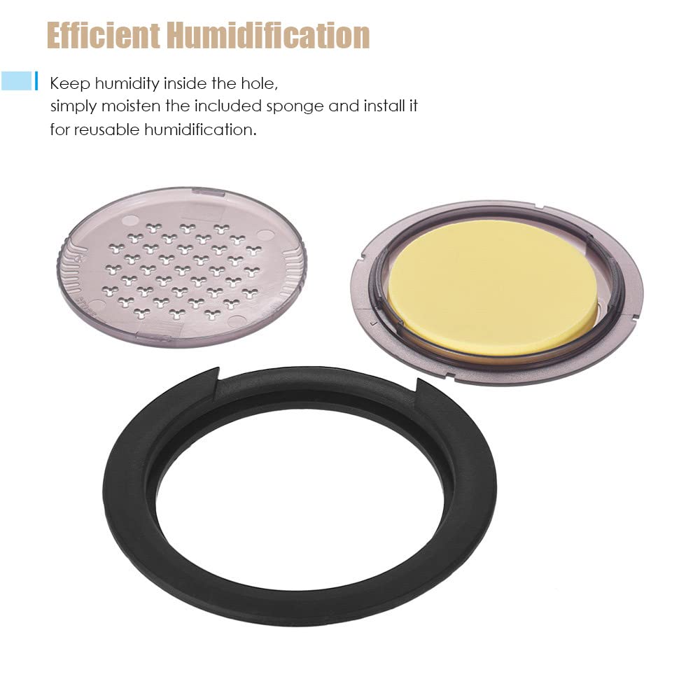 Heysland 3 in 1 Guitar Humidifier Moisture Reservoir Dehumidifier Acoustic Guitar Sound Hole Cover for Diameter 100 to103mm Soun