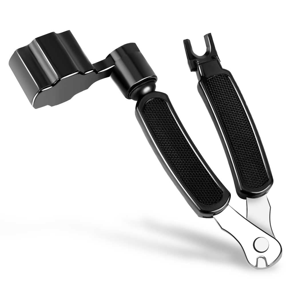 Guitar String Winder Cutter Pin Puller - 3 In 1 Multifunctional Guitar Maintenance Tool/String Peg Winder + String Cutter + Pin