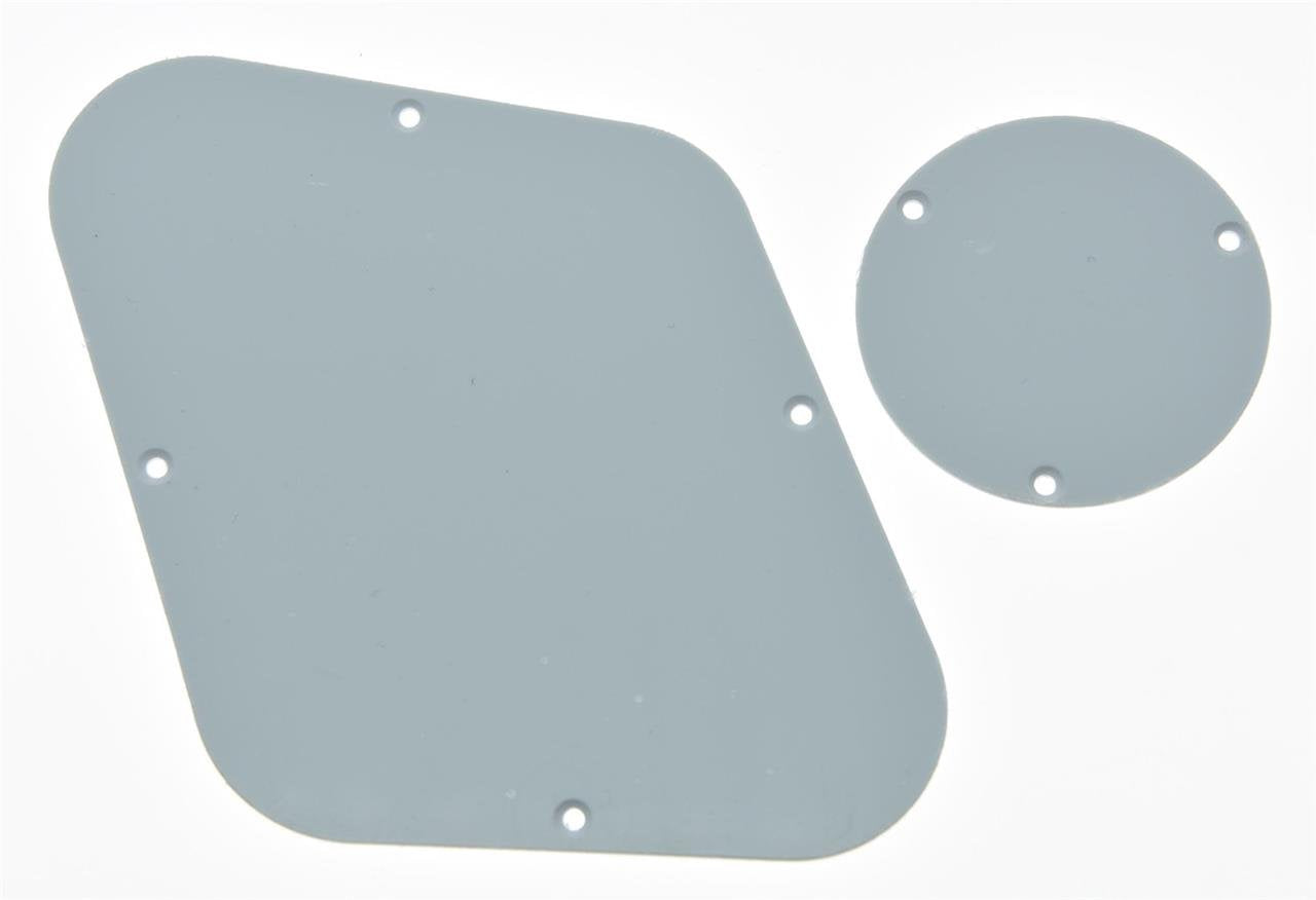 KAISH Solid White 1 Ply LP Rear Control Plate Switch Plate LP Cavity Cover for USA Les Paul