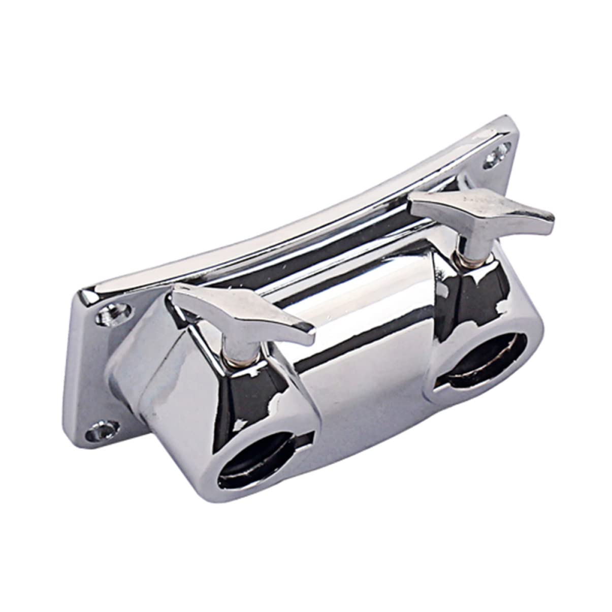 Garneck Double Tom Drum Mount Clamp for Bass Drum - Adjustable Tom Holder Bracket for Drum Set - Compatible with Pearl Drum Part