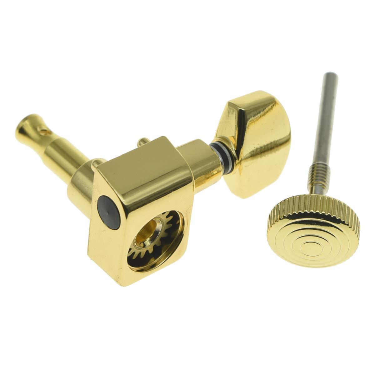 KAISH Gold 2 Pin Locking Tuners Tuning Keys Pegs Machine Heads for American Stratocaster/Telecaster Strat/Tele