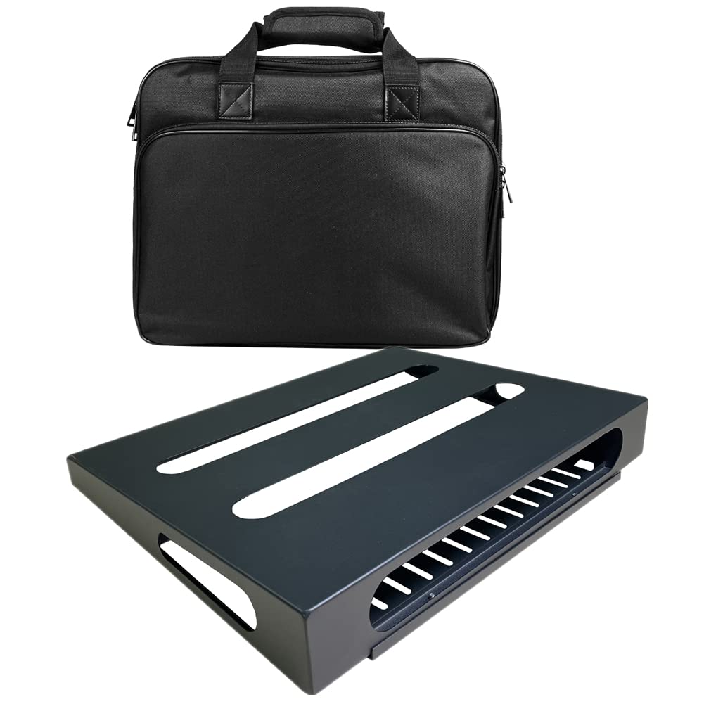 Soyan 14'' X 10.6'' Guitar Pedal Board With Power Supply Cradle, Carry Bag Included (Spb-14S)