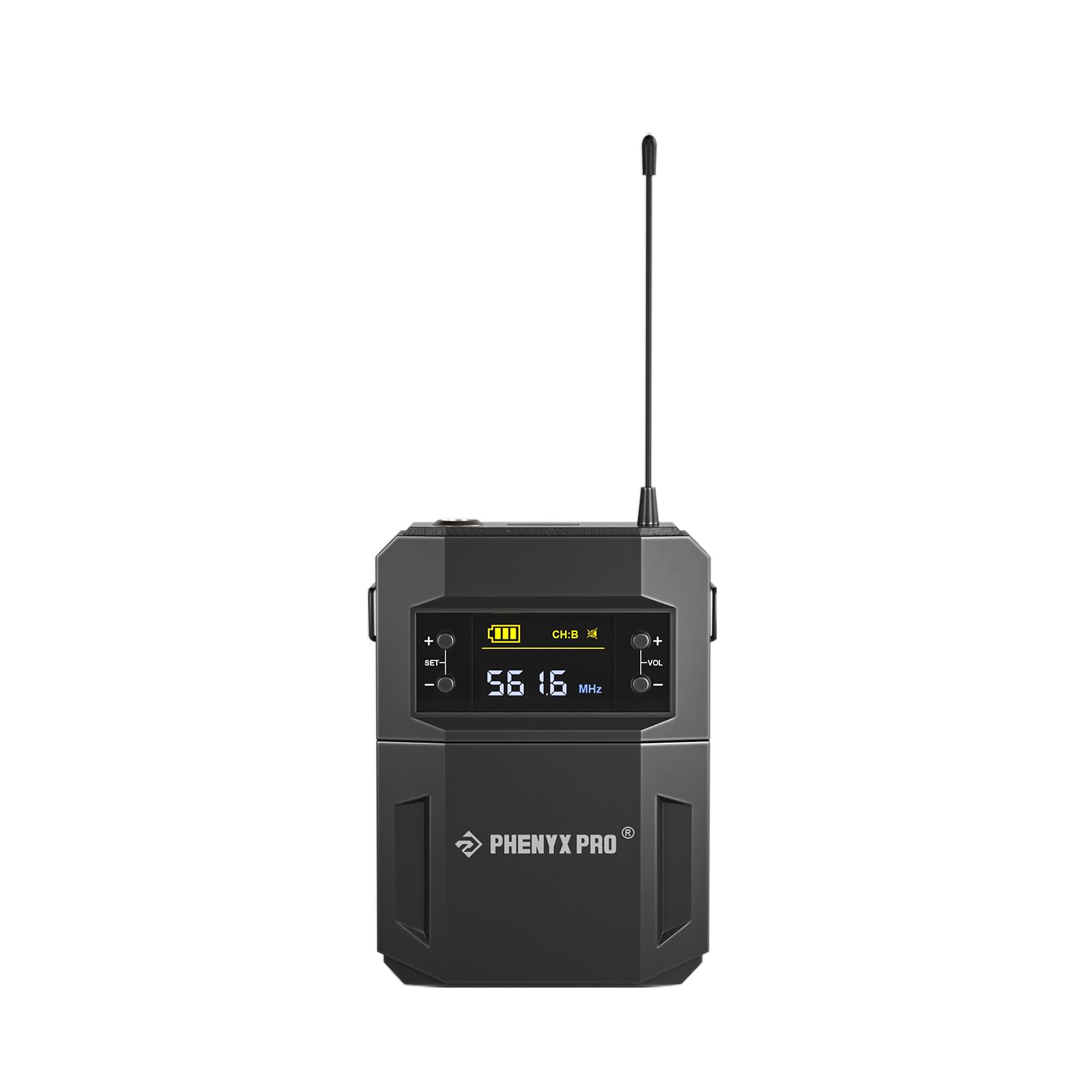 Phenyx Pro Ptu-52 Wireless Uhf Bodypack Transmitter With 3-Pin Xlr Jack & Selectable 30 Frequencies, Compatible With Ptu-52 Wire