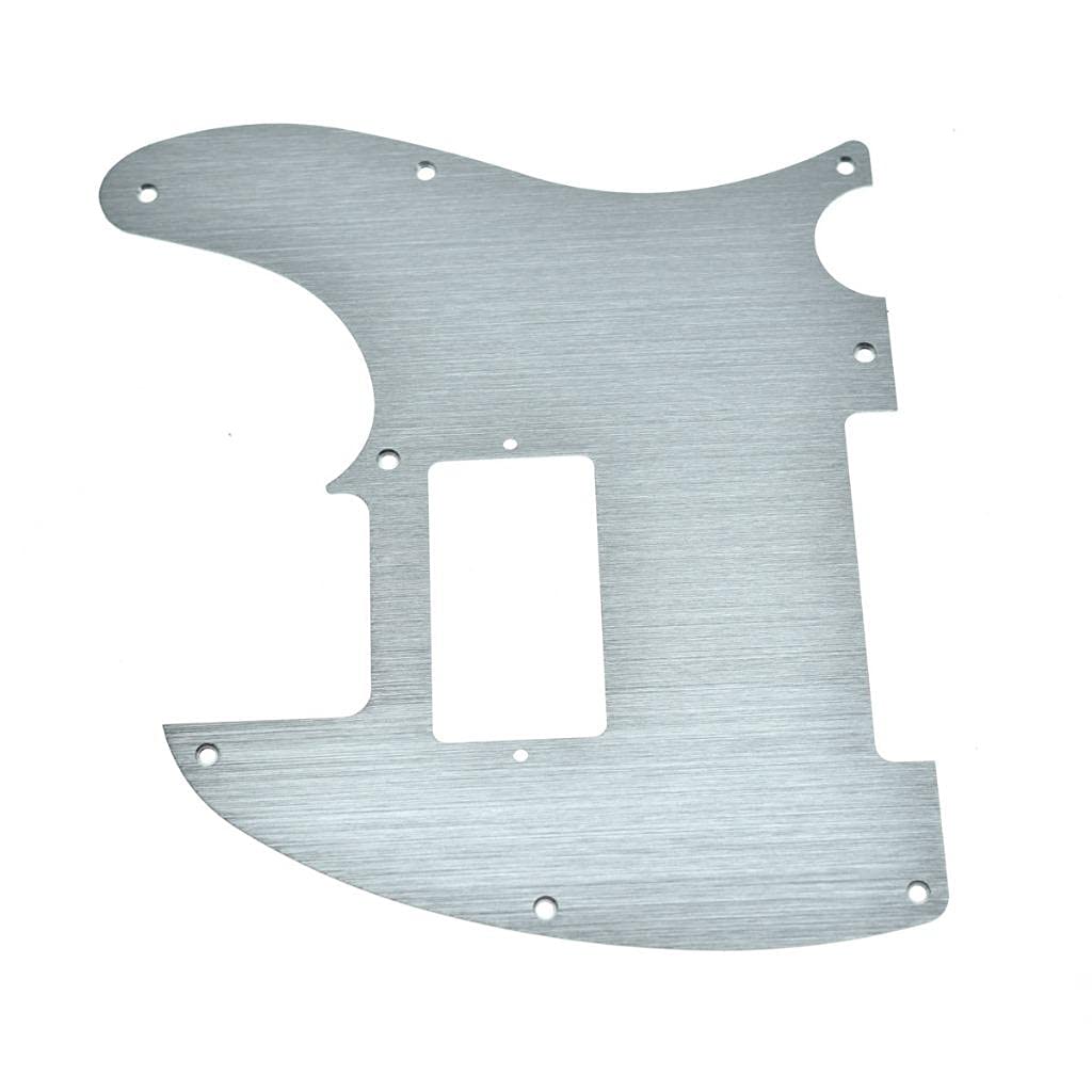 Dopro 8 Hole Aluminum Anodized Tele Humbucker Pickguard Scratch Plate for American/Mexican FD Telecaster Silver