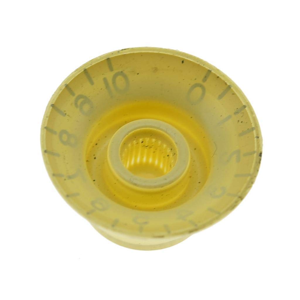 Dopro 4pcs USA(Imperial) LP Guitar Bell Knobs 24 Fine Splines Top Hat Knobs for USA Les Paul with CTS Pots Cream