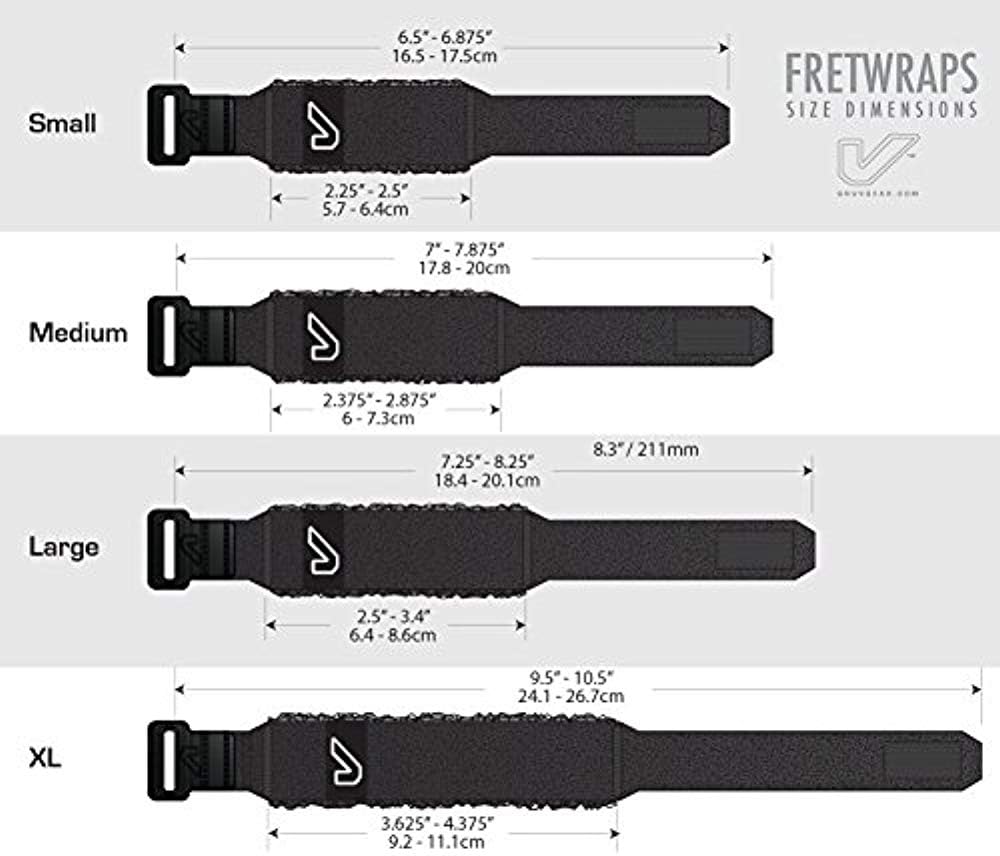 Gruv Gear FretWraps HD 3-Pack ''Flare'' Guitar String Muters, Orange, Small