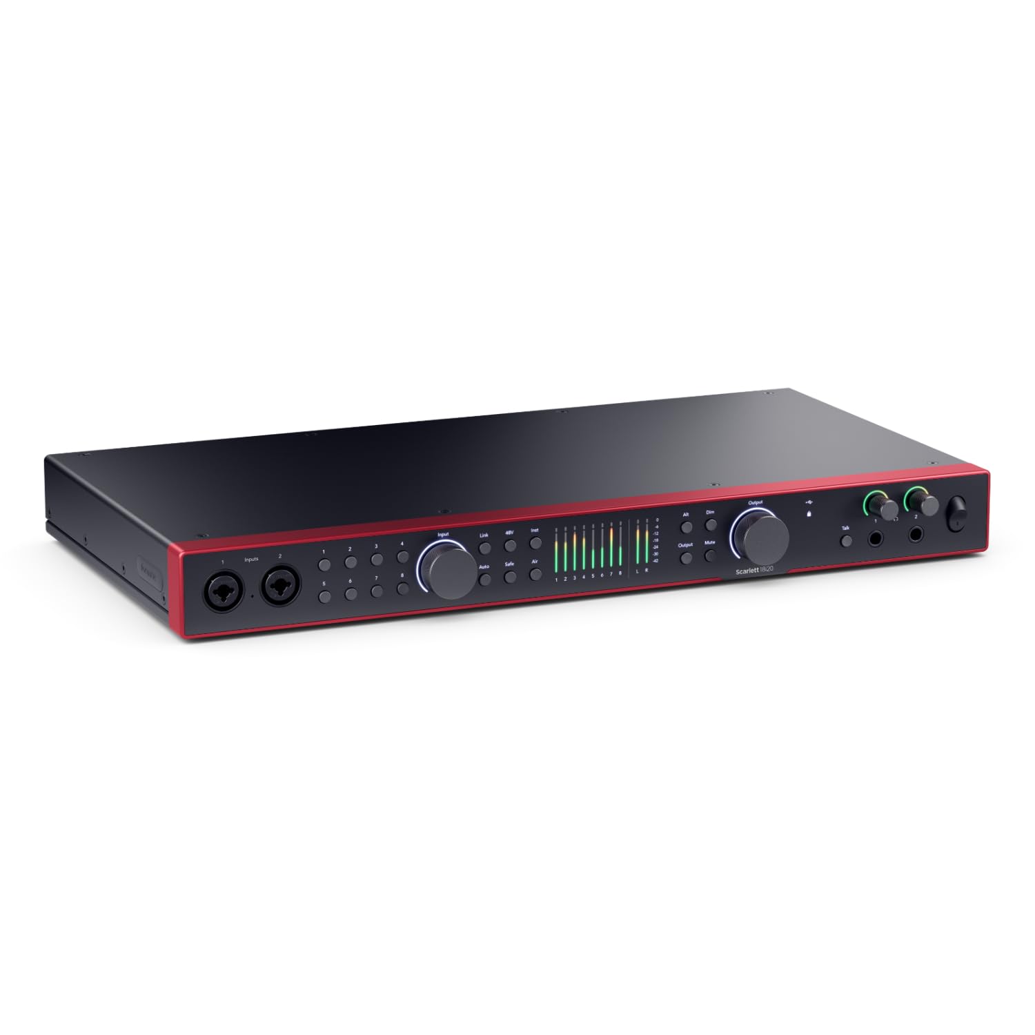 Focusrite Scarlett 18i20 4th Gen USB Audio Interface, for Multitrack Recording, Music Production and Podcasting - High-Fidelity,