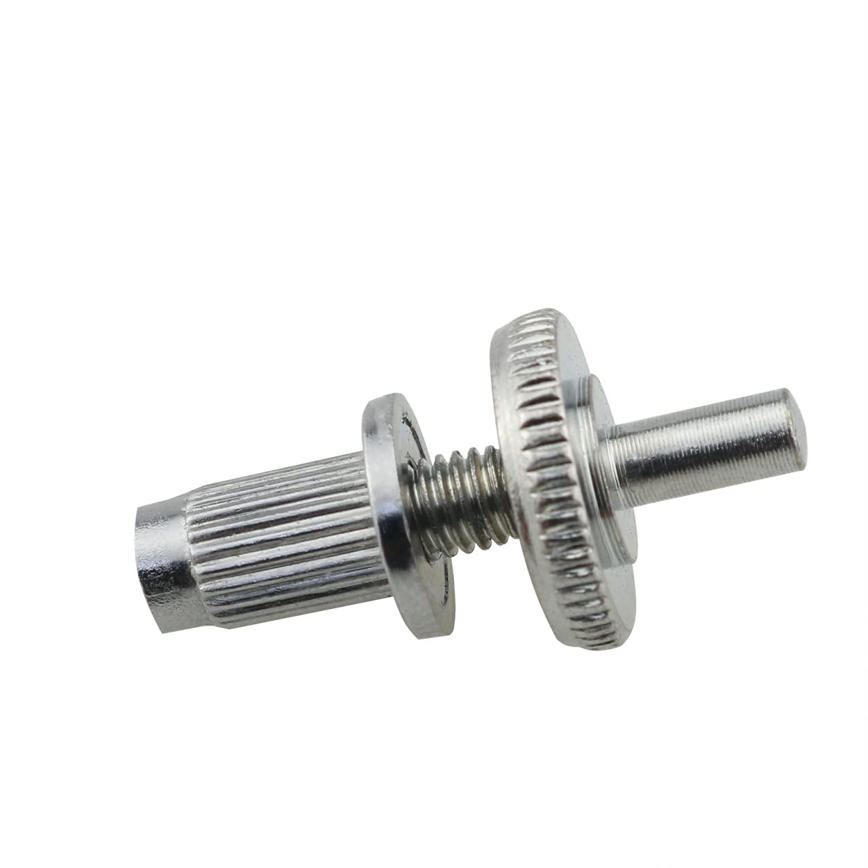 Ruiwaer 2PCS Bridge Posts Guitar Bridge Studs Bridge Post with Anchors Guitar Roller Saddle Bridge Tune-O-Matic Bridge, Silver