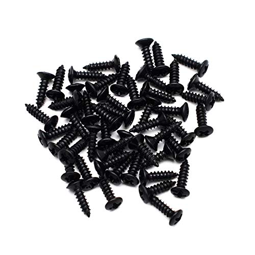 Getmusic 3Mm Electric Guitar Bass Pickguard Screws Pick Guards Scratch Plate Mounting Screws For Fender Strat St Tele Tl Stratoc