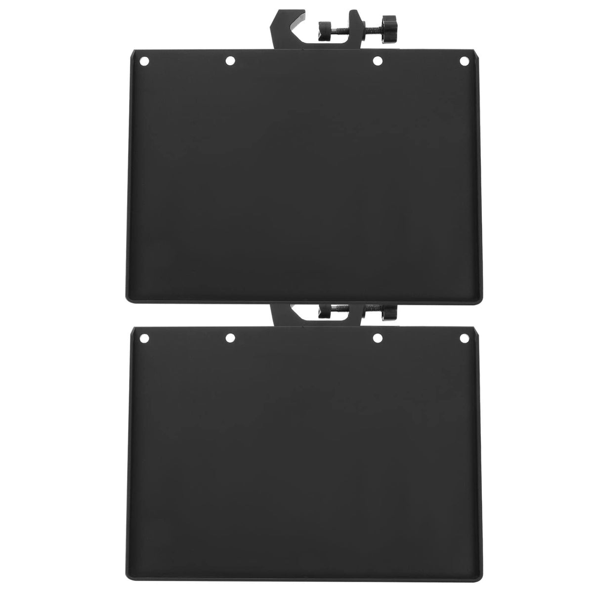 Heallily 2Pcs Adjustable Clamp-On Rack Tray Holder Mic Rack Stand Tray Universal Mic Microphone Stand Tray For Live Streaming Ka