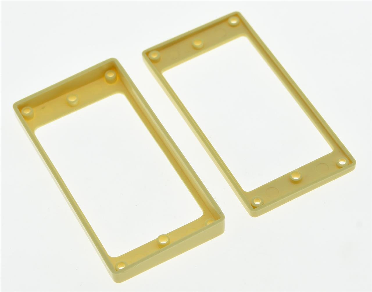 KAISH 2pcs Cream Humbucker Pickup Ring Flat Base Bottom Frame for Epiphone LP Guitar