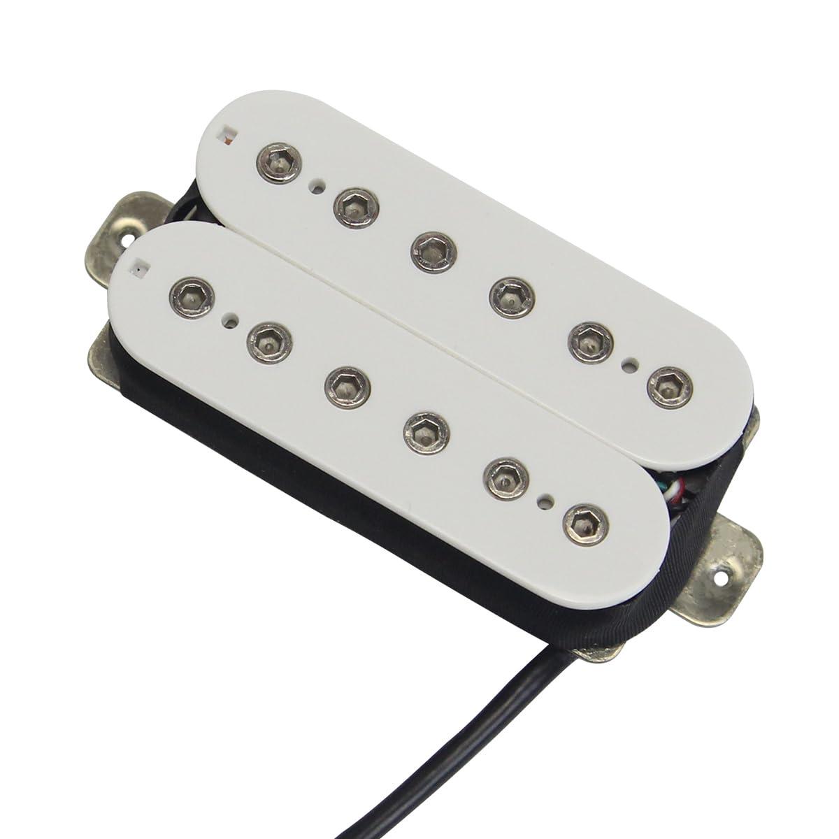 FLEOR Alnico 5 Electric Guitar Neck Pickup Double Coil Humbucker Pickups-White