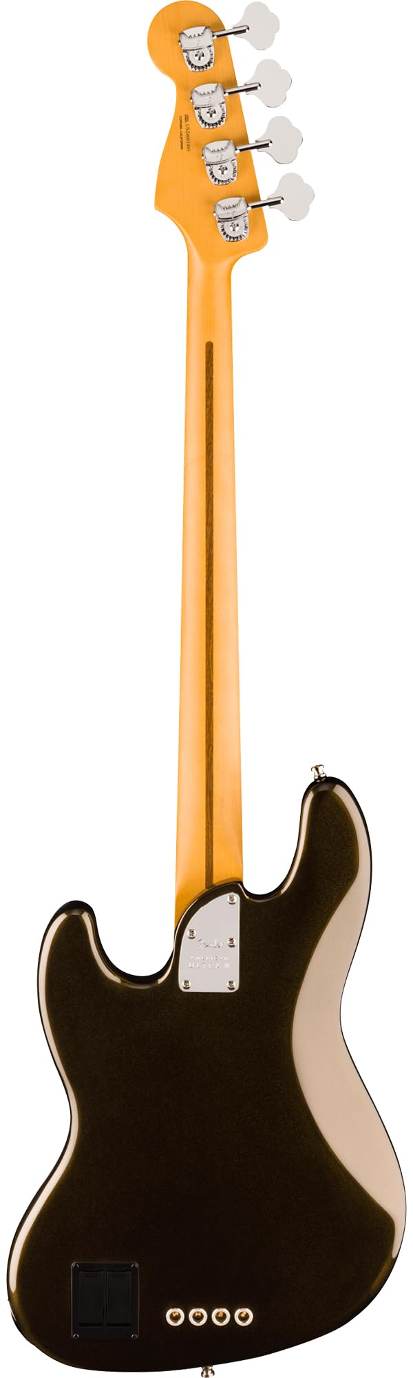 Fender American Ultra II Jazz Bass - Texas Tea Bundle with Case, Strap, Cable, Hat, and Guitar Cleaning Kit