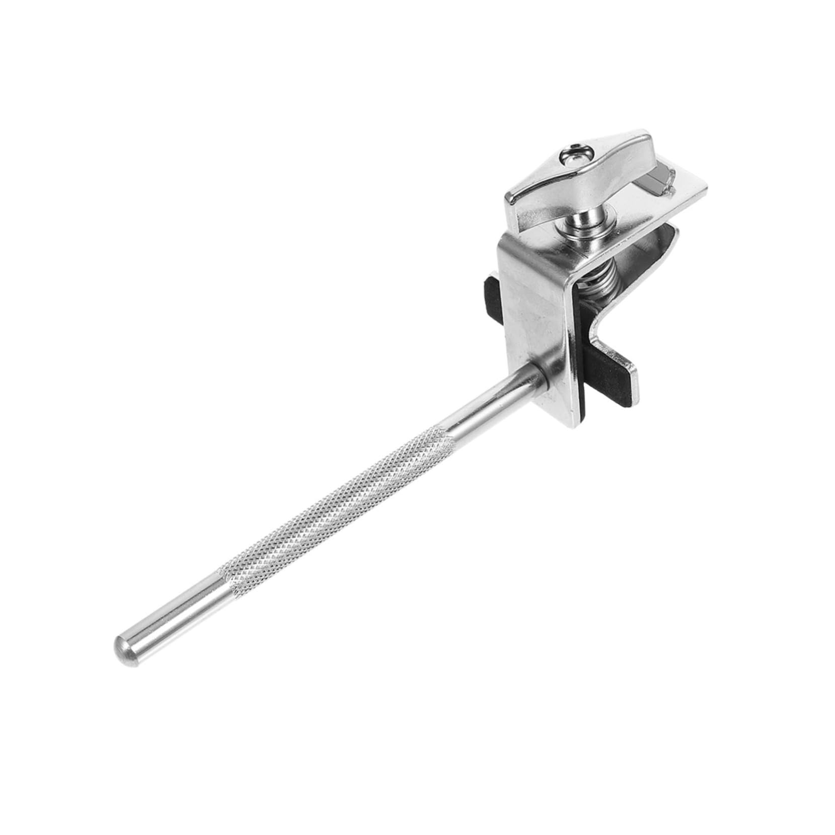 Garneck Silver Cowbell Holder Extension Clip Adjustable Percussion Drum Clamp For Jazz Drum Kit