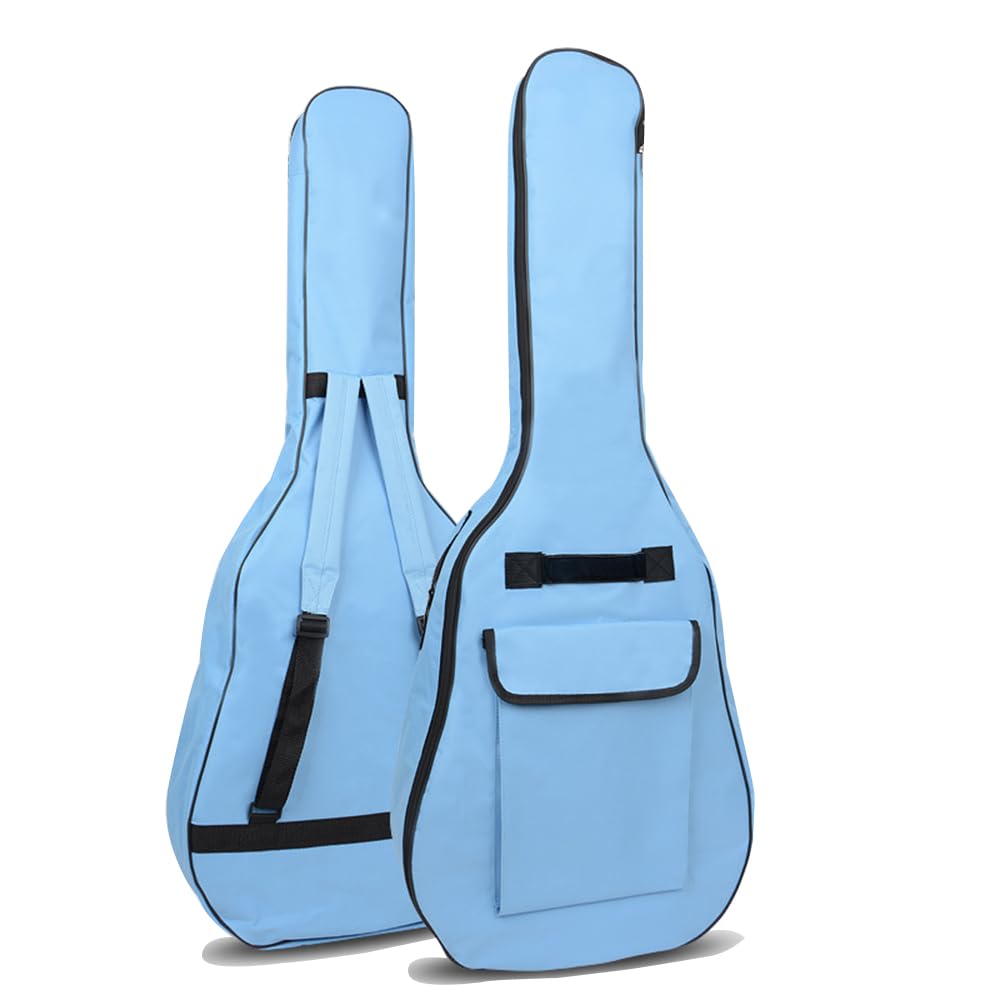 Gvince Portable Guitar Bag, Multi-color Waterproof 600D Oxford Fabric Guitar Case with Double Shoulders Adjustable Strap (Blue, 