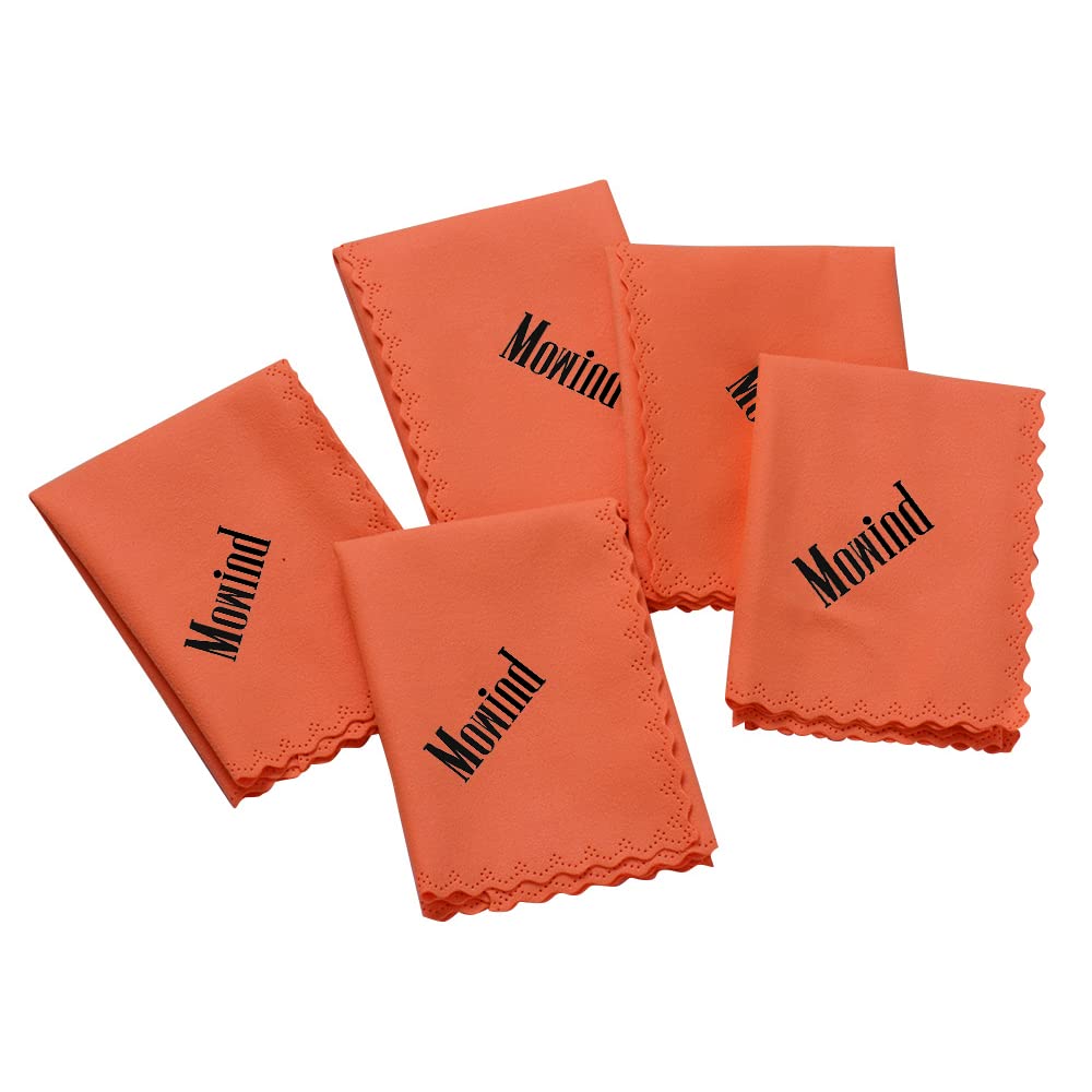 Mowind Musical Instrument Cleaning Cloth For Guitar Violin Ukulele Clarinet Trumpet Saxophone Cleaning Universal Clean Tool Soft