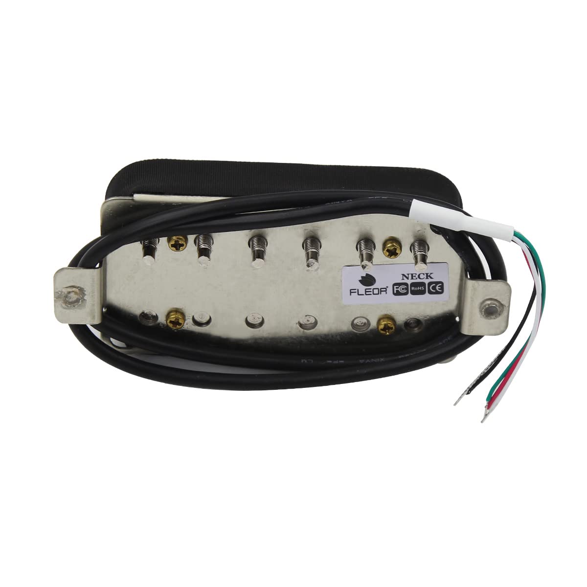 FLEOR Alnico 2 Humbucker Pickup HBA2 Electric Guitar Humbucker Neck and Bridge Pickup Set-Zebra