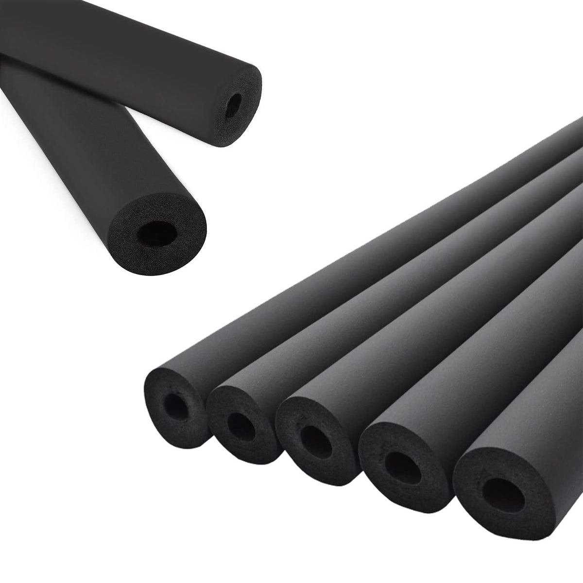 Pipe Insulation Foam Tube - 3/8'' Foam Tubing For Ac Unit, Guitar Stands, Exercise Machine Handle And Roof Rack