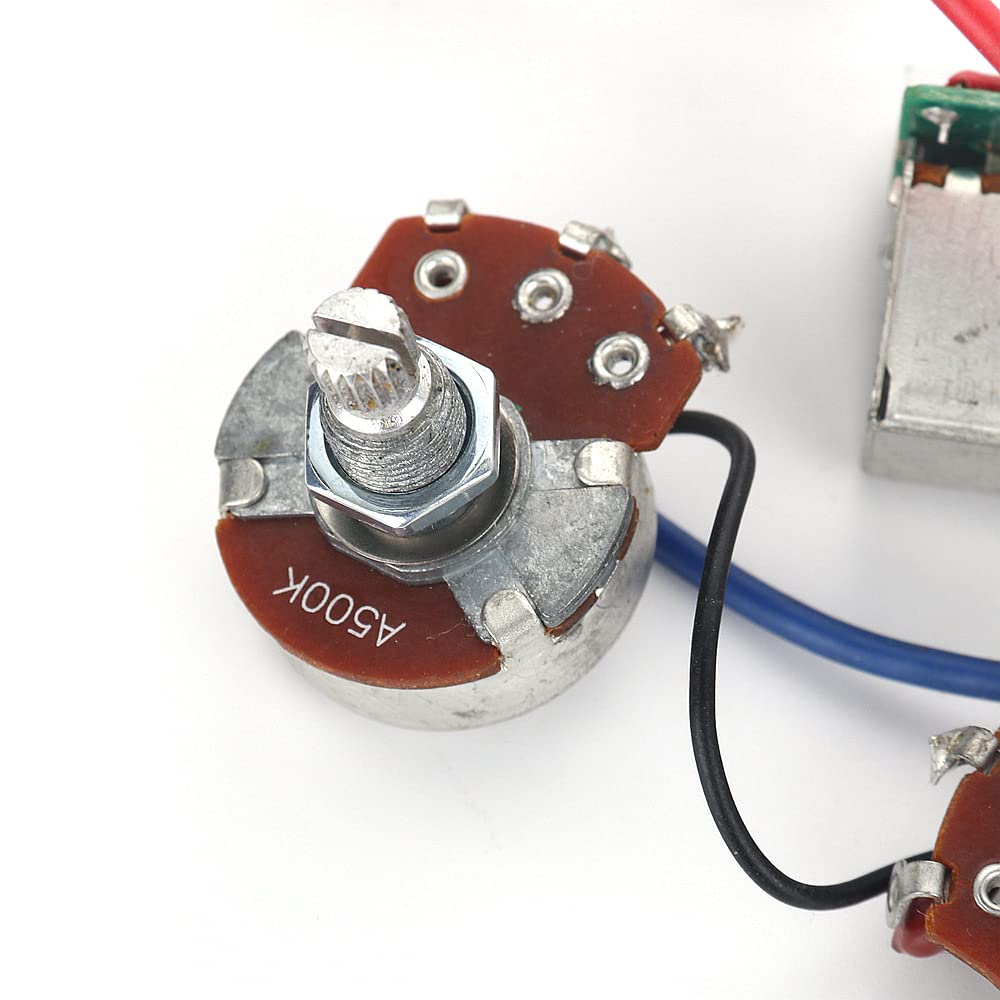 XIYANGJUAN Electric Guitar Wiring Harness Pickup Pro Wiring Harness Push Pull Pots/w 3 Way Switches for LP SG Style Guitar