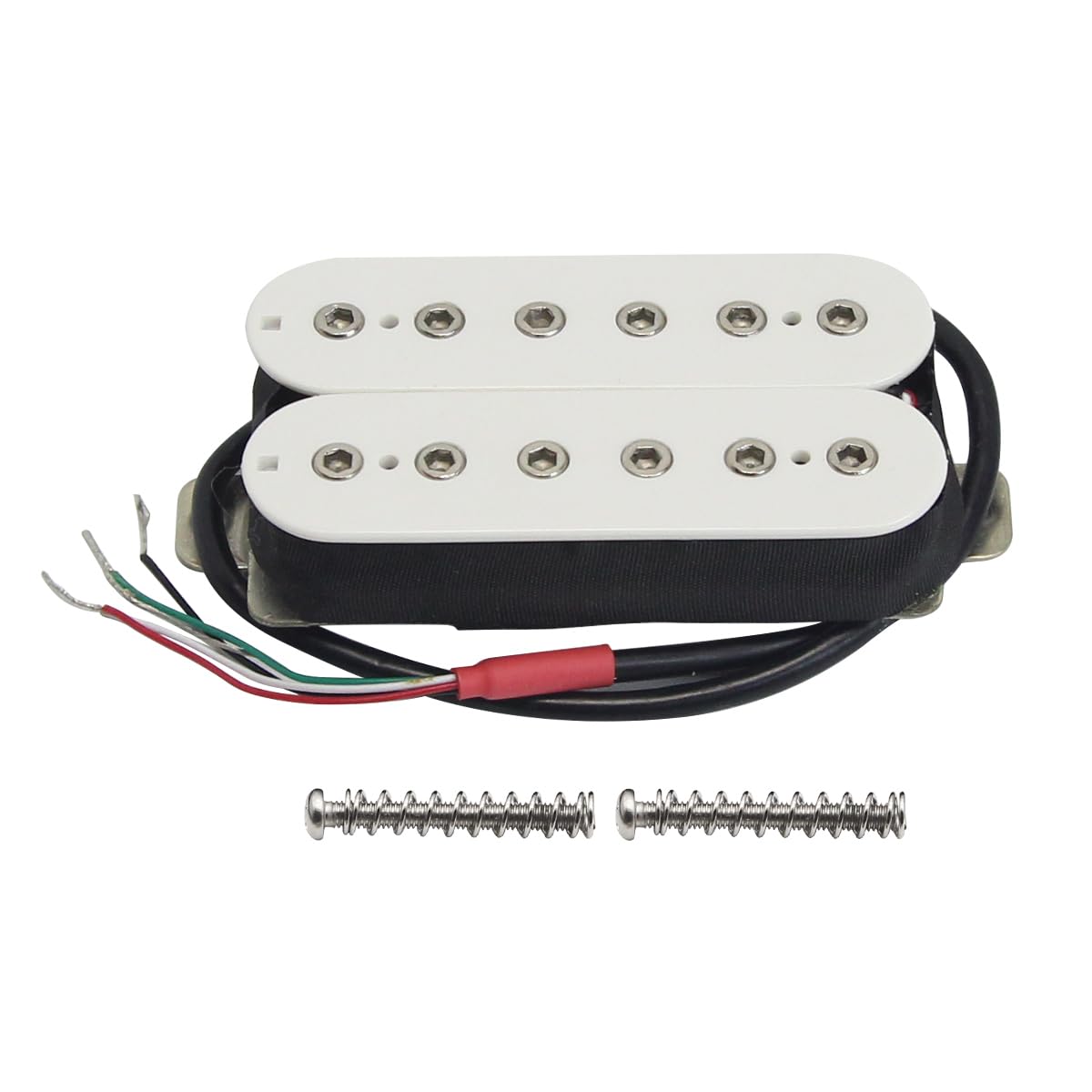Fleor Alnico 5 Electric Guitar Neck Pickup Double Coil Humbucker Pickups-White