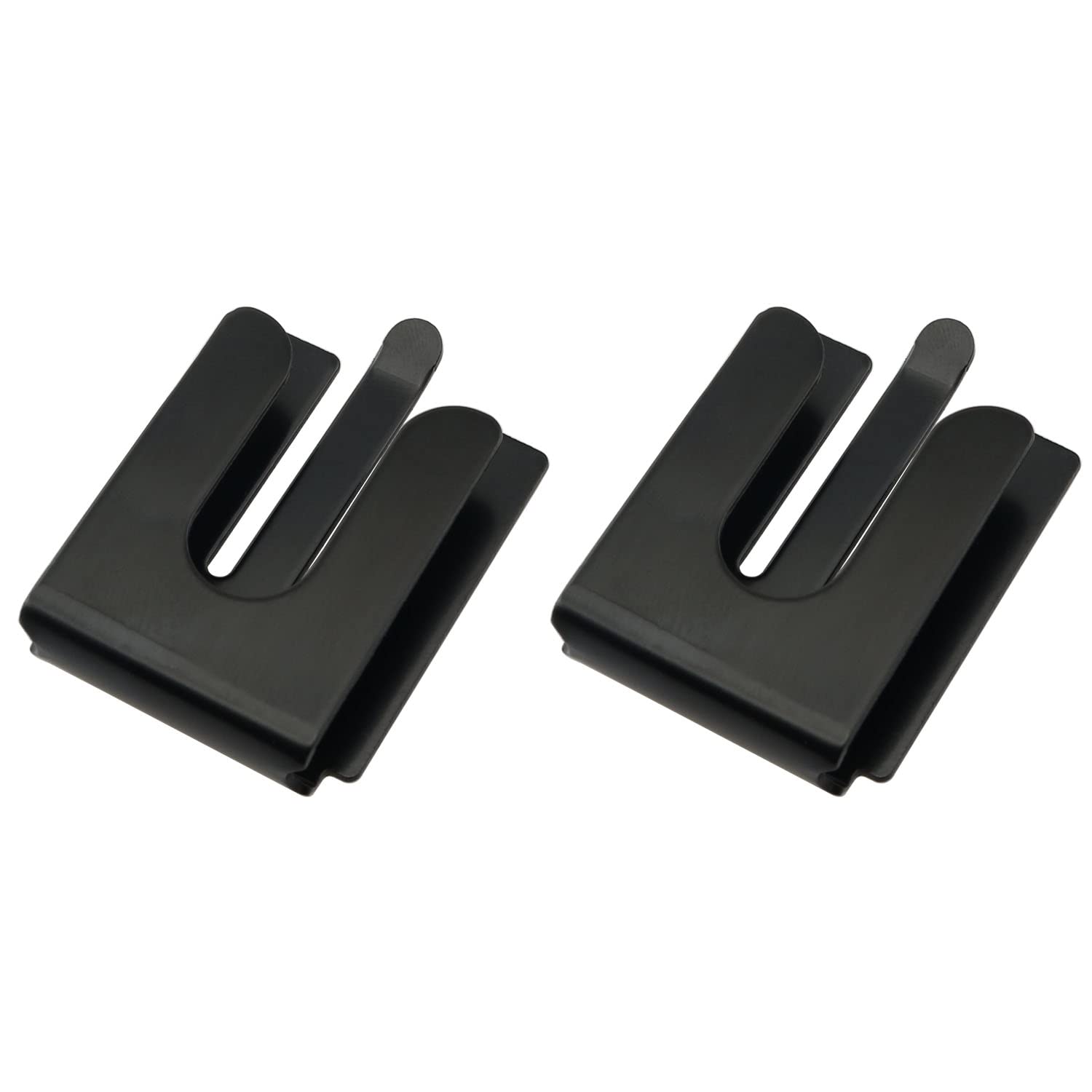 ZYAMY 2pcs CB Mic Holder CB Microphone Holder Mobile Radio Microphone Hang Up Clip Microphone Hanger Car Mic Holder with Adhesiv