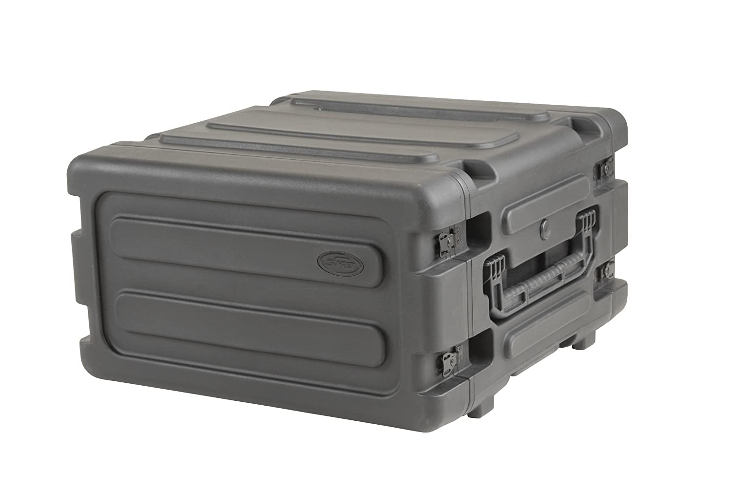 SKB 4U Shock Mount Rack, with Wheels, Handle, and TSA Trigger Latches