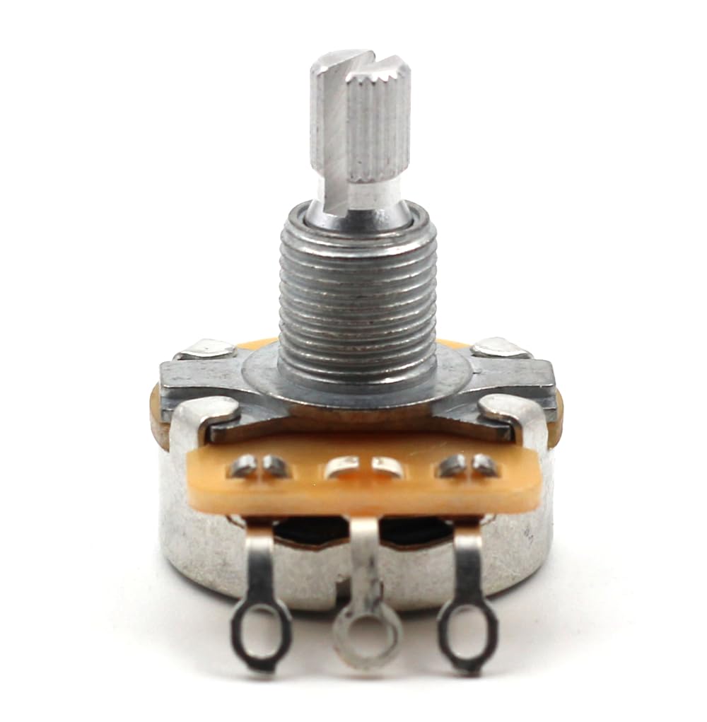 The Art of Tone Electric Guitar Parts Kit: Audio Taper CTS 500k Pot: Set of 4 (4x) Split Shaft, Replacement for Fender potentiom