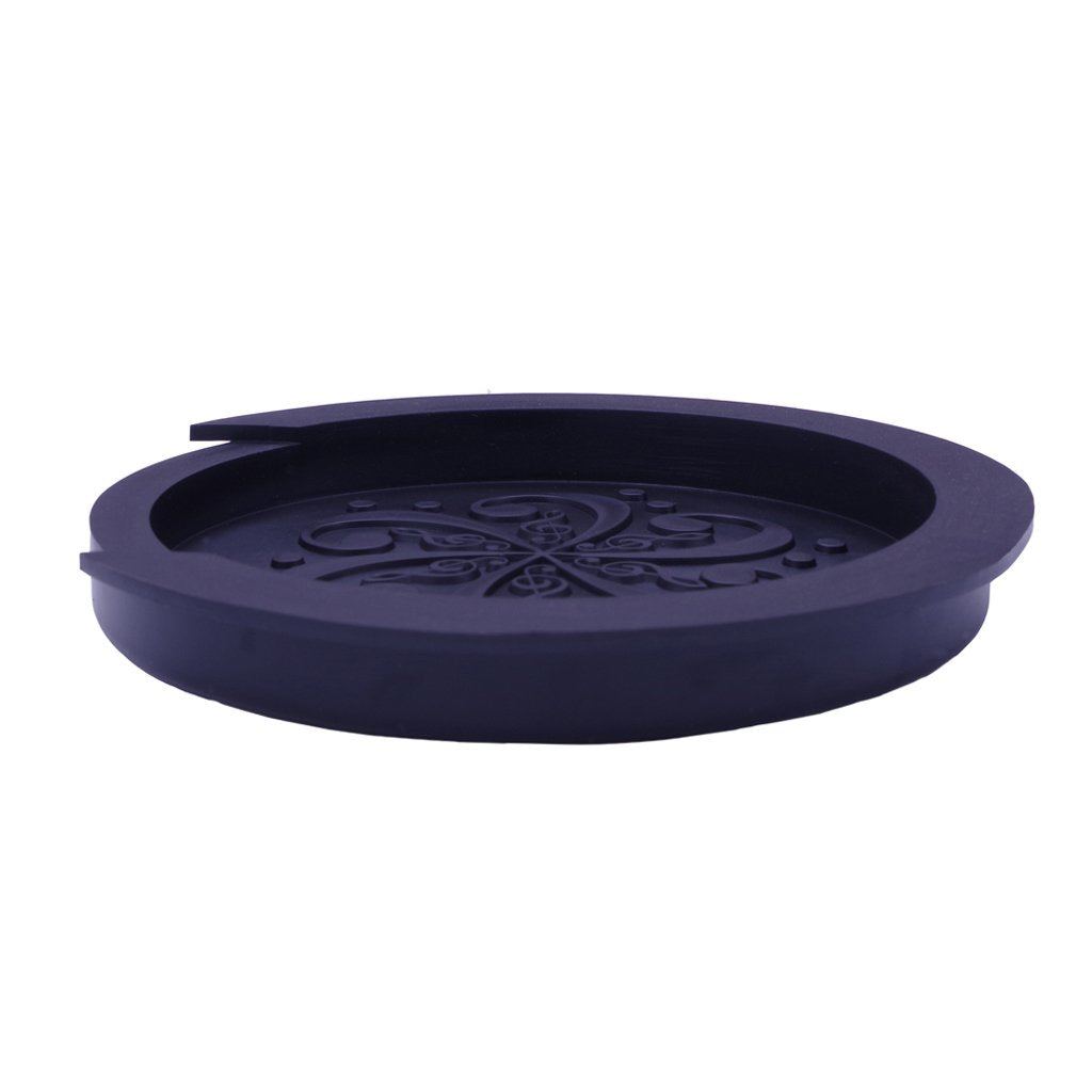 Guitar Soundhole Cover, 4 inch Sound hole Rubber Cover for Acoustic Guitar (Black)