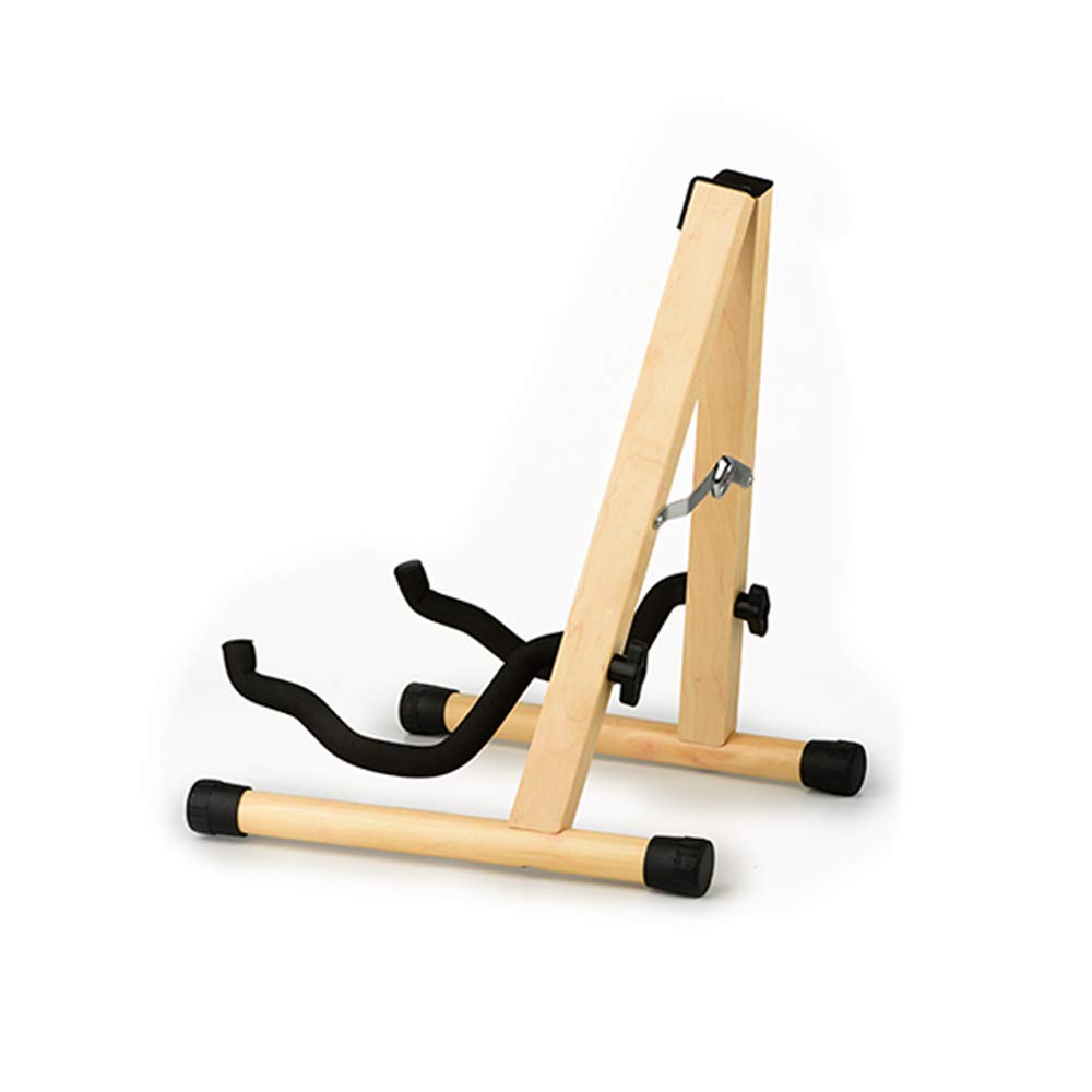 Koldot Wooden Guitar Stand for Acoustic Electric Bass Classical Guitar Banjo Ukulele Portable Folding A-Frame Travel Guitar Stan