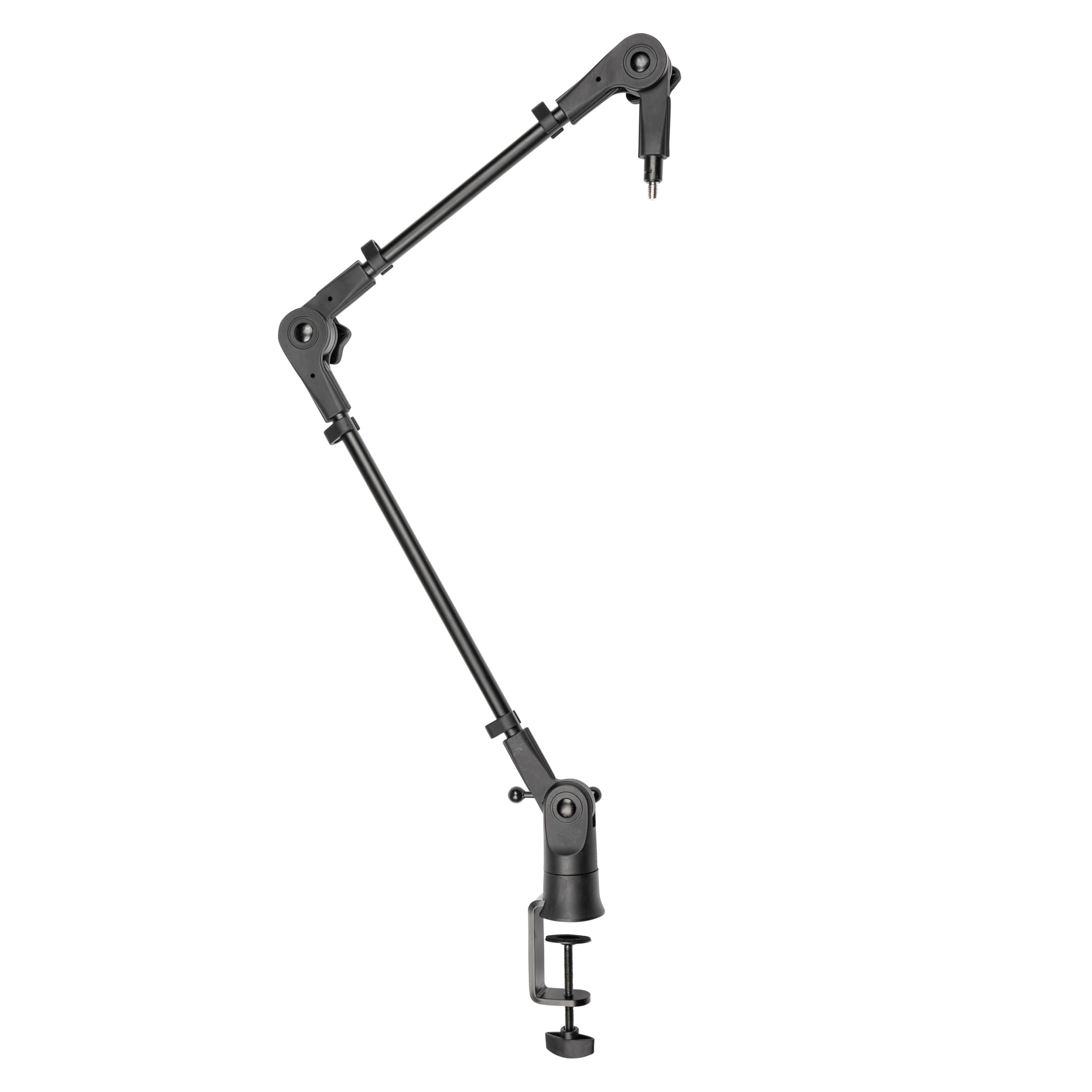 Gator Frameworks Slim Profile Desktop Mic Stand Boom Arm for Broadcasts, Podcasts, Content Creation, Live Streaming, & Similar A