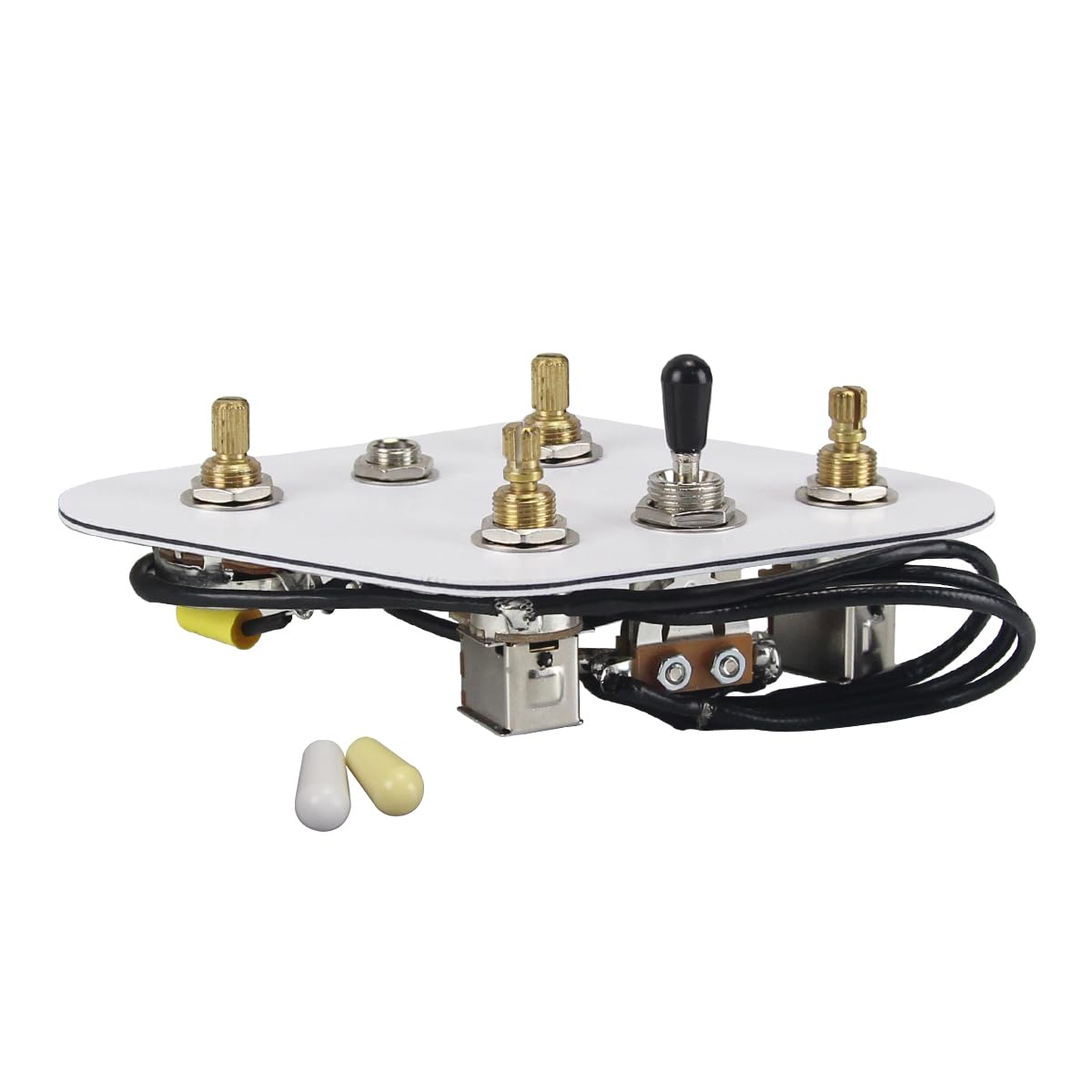 FLEOR 2T2V Prewired Wiring Harness Kit Pre-Wired 3-Way Switch Push-Push Pots for SG Guitar Part