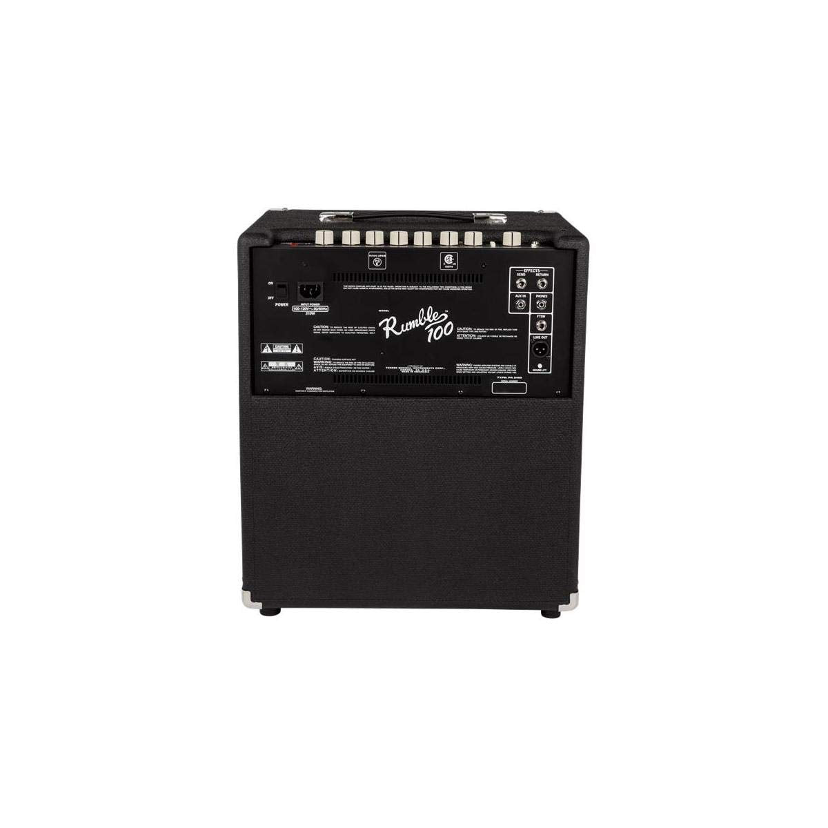 Fender Rumble 100 V3 Bass Amp for Bass Guitar, 100 Watts, with 2-Year Warranty 12 Inch Eminence Speaker, Overdrive Circuit, Tone
