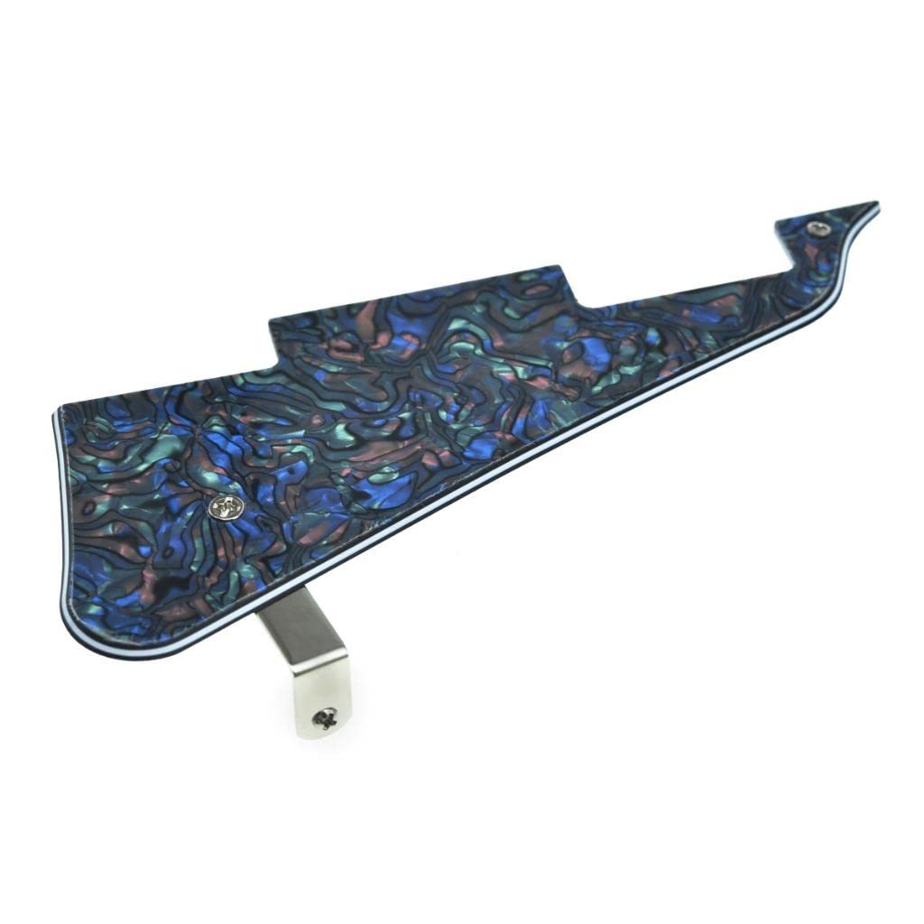 Dopro Lp Guitar Pickguard And Lp Stainless Steel Bracket With Nickel Steel Mounting Screws For Usa Les Paul Abalone Pearl