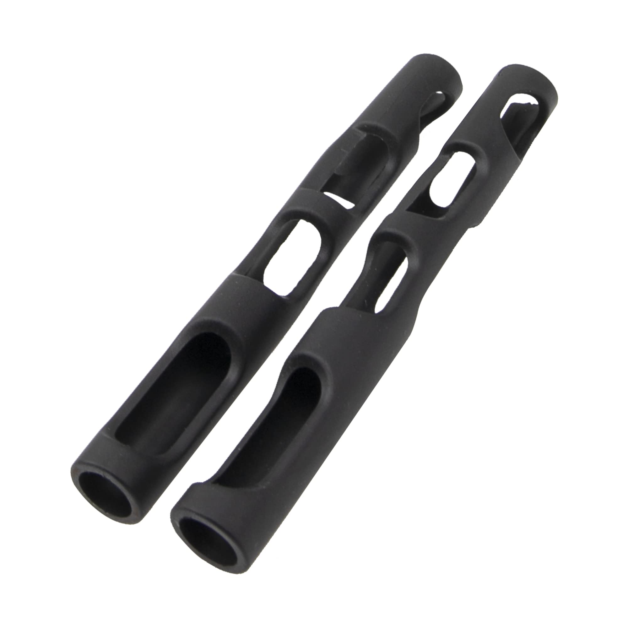 2Pcs Yootones Rubber Violin Bow Posture Corrector Violin Bow Grip Compatible with 3/4-4/4 Size Violins (Black)