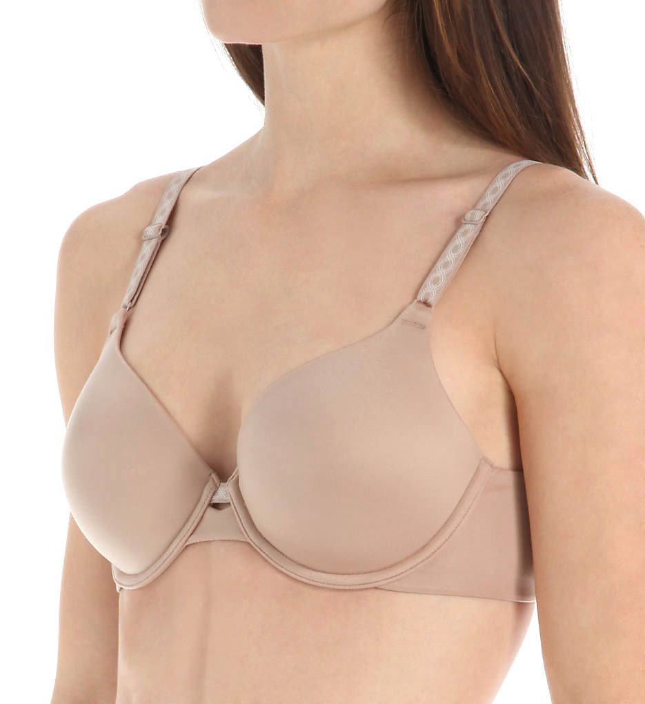 Warners Womens Cloud 9 Super Soft Underwire Lightly Lined T-Shirt Bra Rb1691A, Toasted Almond, 34C