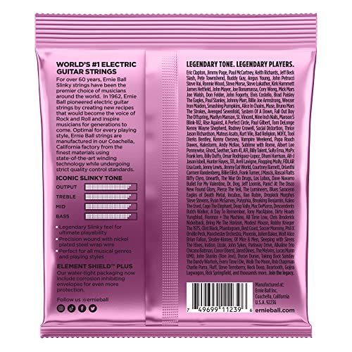 Ernie Ball Mega Slinky Nickel Wound Electric Guitar Strings 3-pack, 10.5-48 Gauge (P03213)