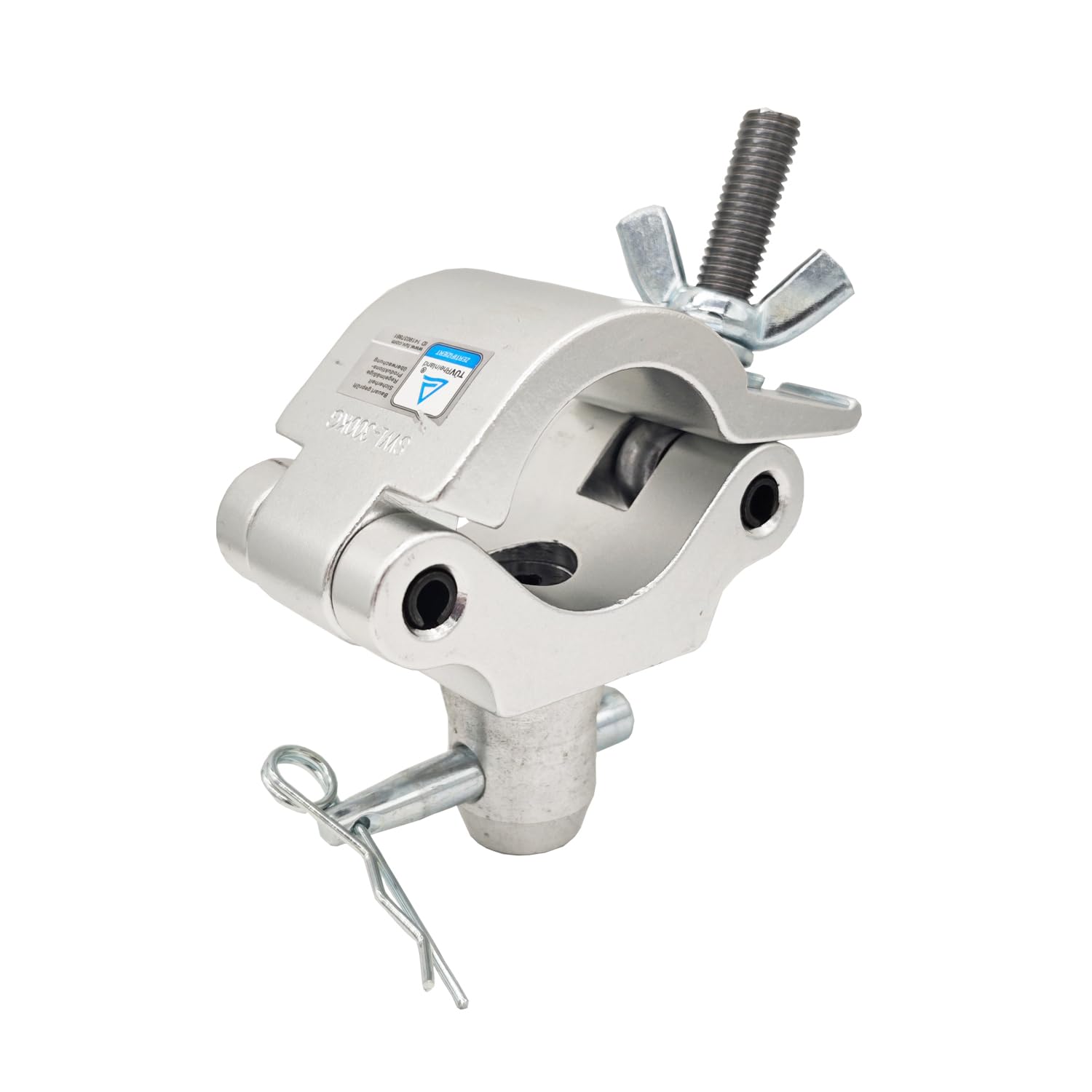 2 Aluminum Wrap-Around Coupler Clamp for 42-51mm Stage Lighting Truss Clamps Pipe 660 lbs Weight Capacity