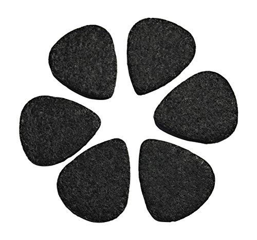 Felt Ukulele Picks, 6 Piece BoloPick Original Recipe Felt Picks for Ukulele, Guitar, Bass, Autoharp, Banjo