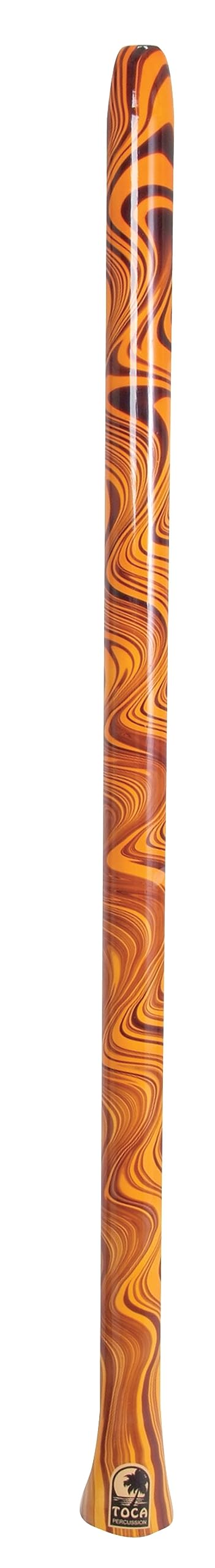 Toca Large PVC Didgeridoo - Orange Swirl