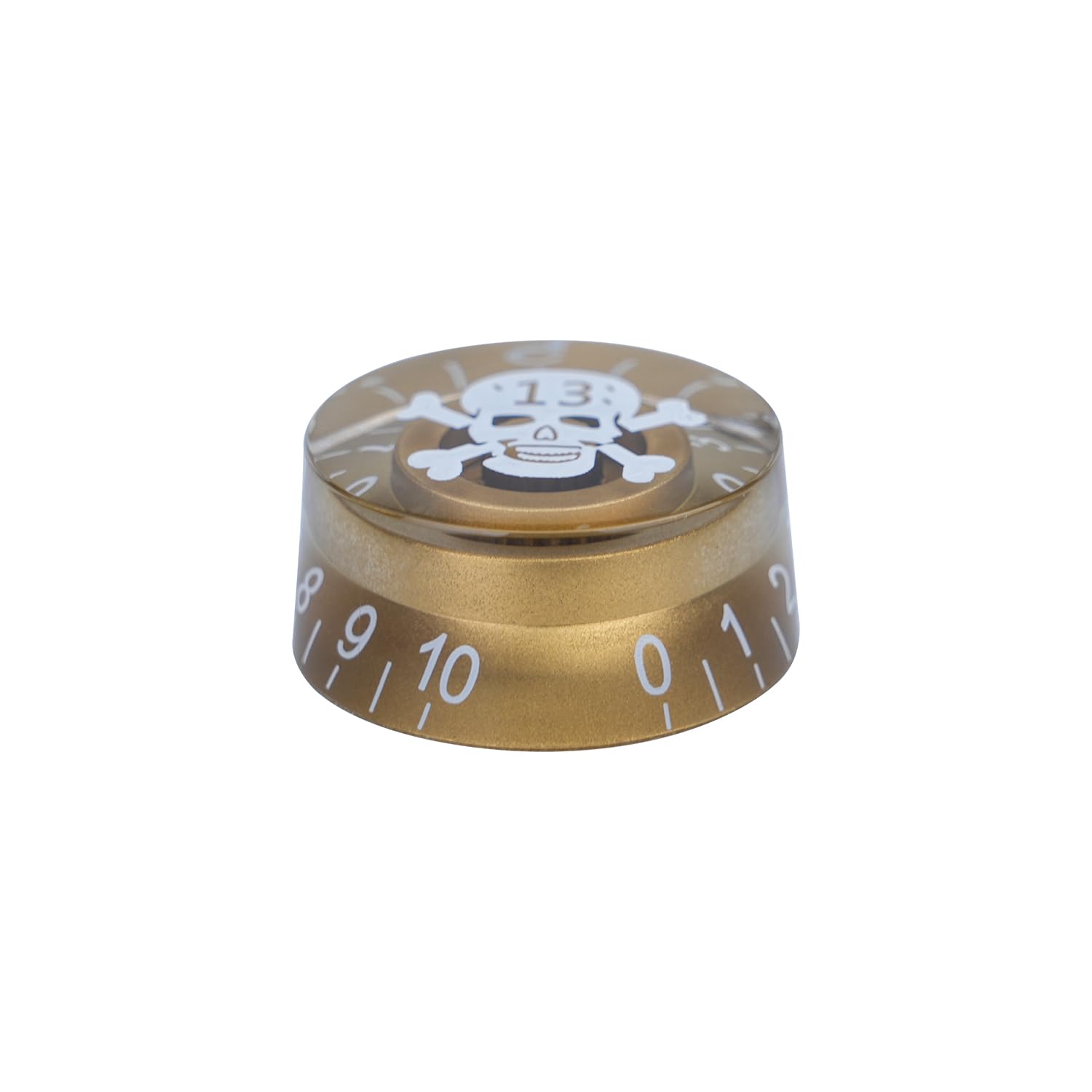 XIYANGJUAN 4Pcs Gold Skull Guitar Knobs Top Hat Speed Volume Tone Control Knob Vintage Pedal Control Knobs for Epiphone Les Paul