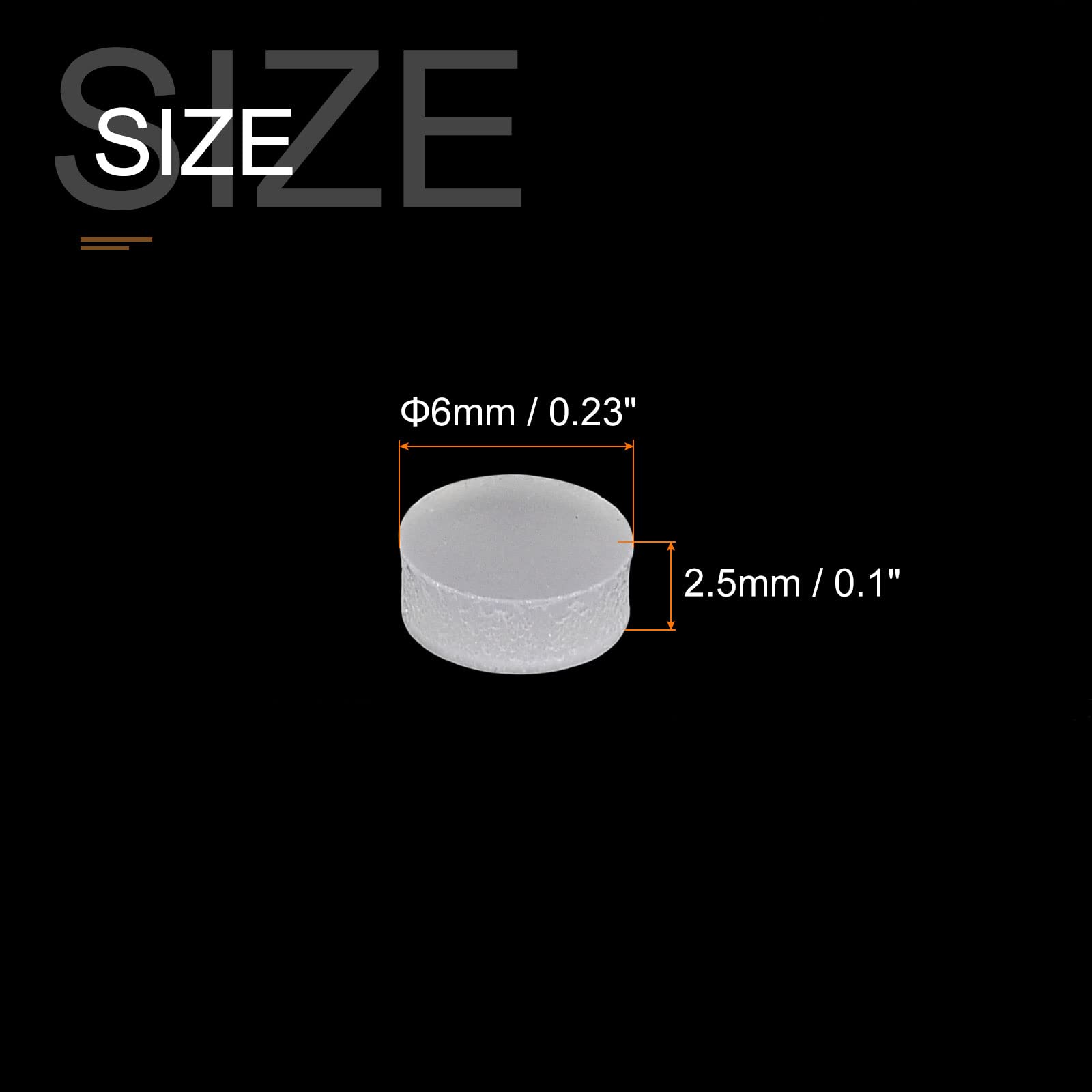 MECCANIXITY Inlay Fretboard Dots Guitar Inlay Dots White Acrylic Inlays Mark Point 6x2.5mm for Guitar Fingerboard, Pack of 20