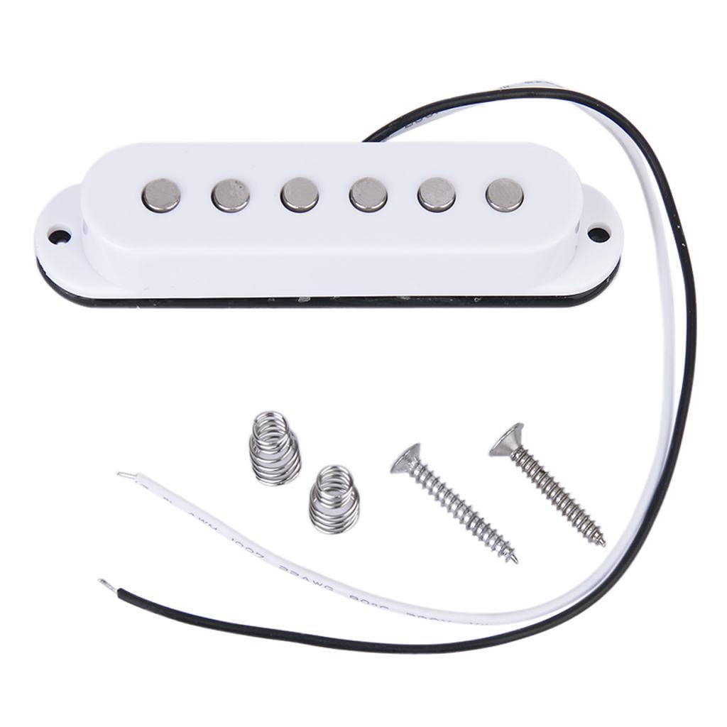 Merishopp White Single Coil Pickup For Strat Guitar
