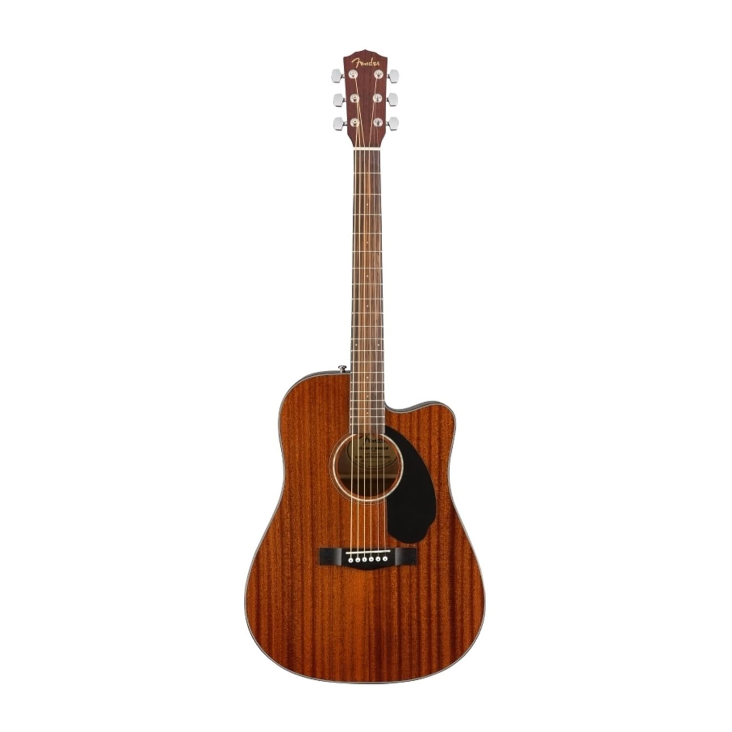 Fender Cd-60Sce All-Mahogany Dreadnought Cutaway Acoustic Electric Guitar, With 2-Year Warranty, Fishman Pickup And Preamp Syste