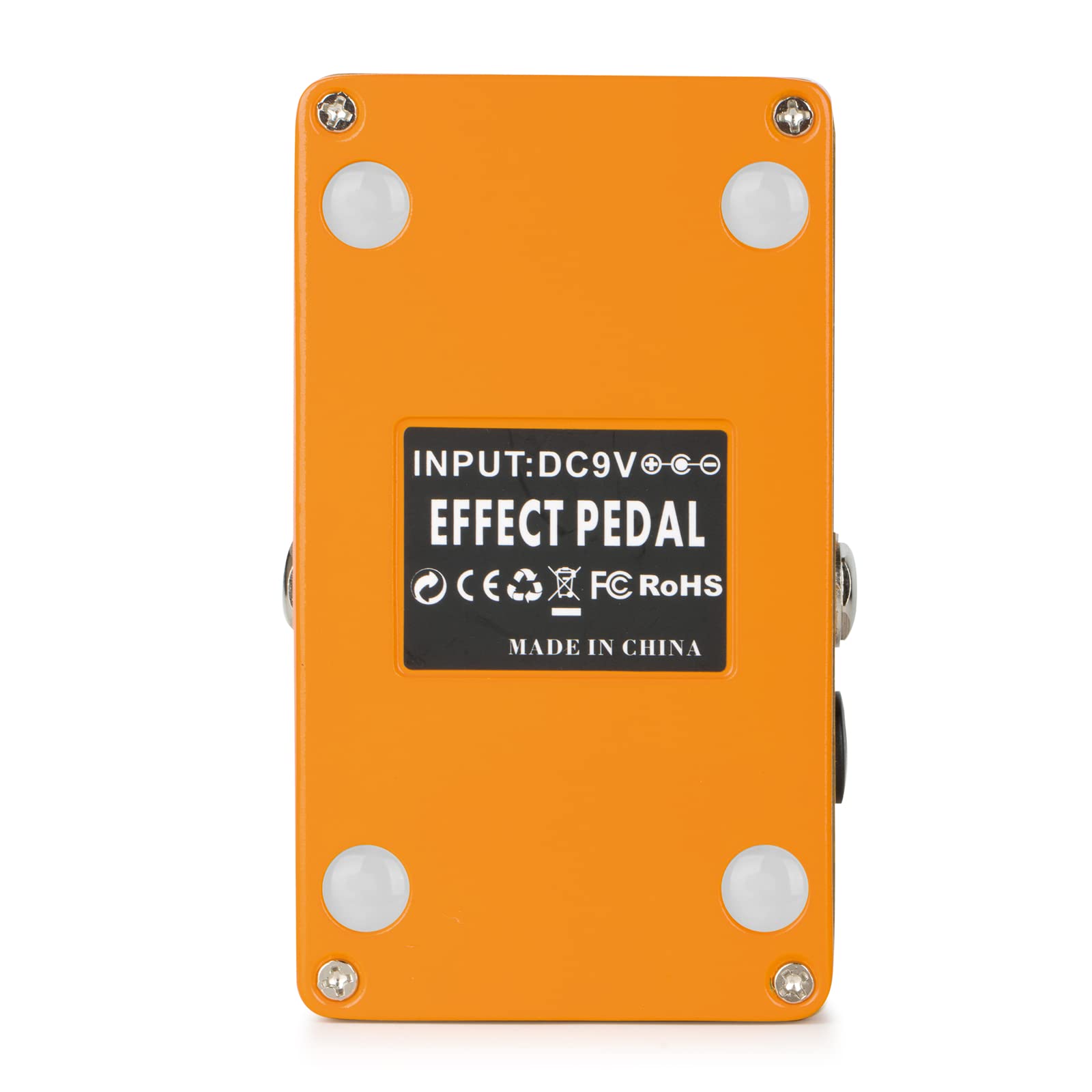 Caline CP-516 Orange Burst Overdrive Guitar Effect Pedal True Bypass Design White Knobs