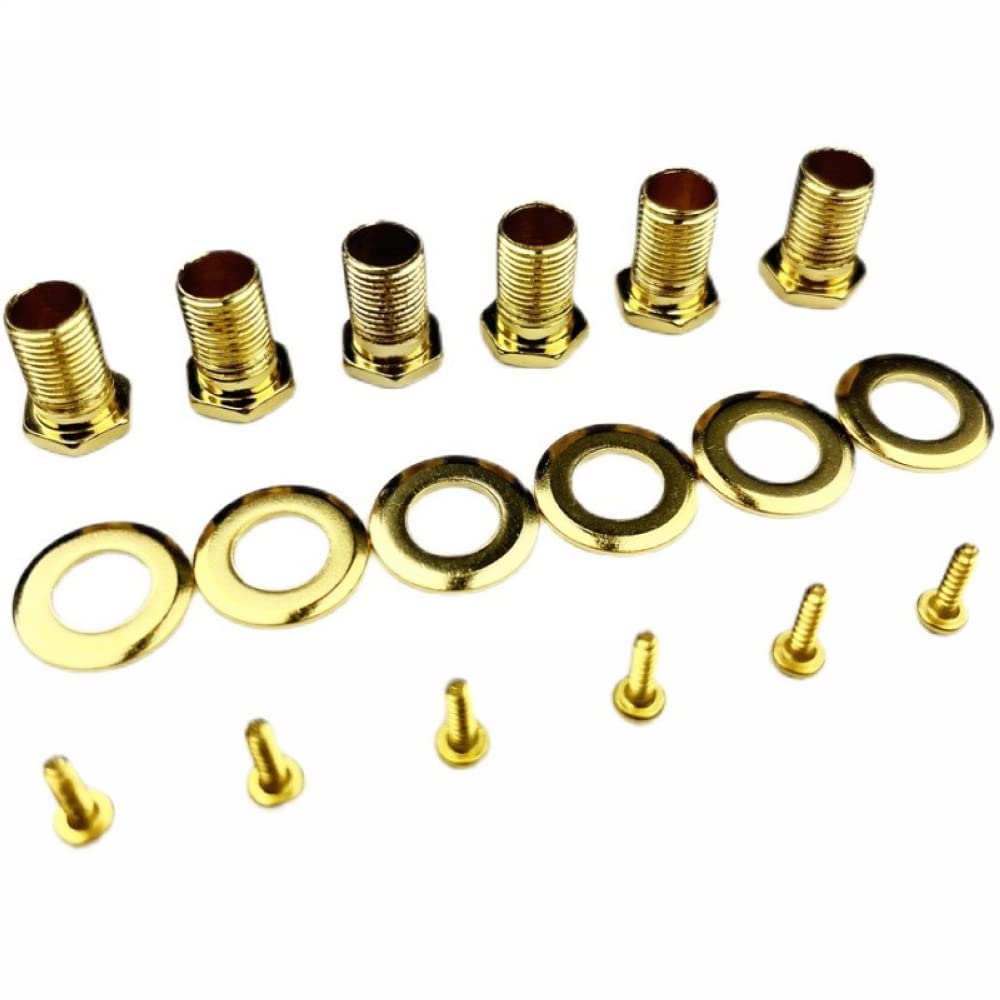 Kaynes Guitar Locking Tuners - 18:1 Gold Lock String Tuning Keys Pegs Machine Heads Tuners for Strat Tele ST TL LP SG most Elect