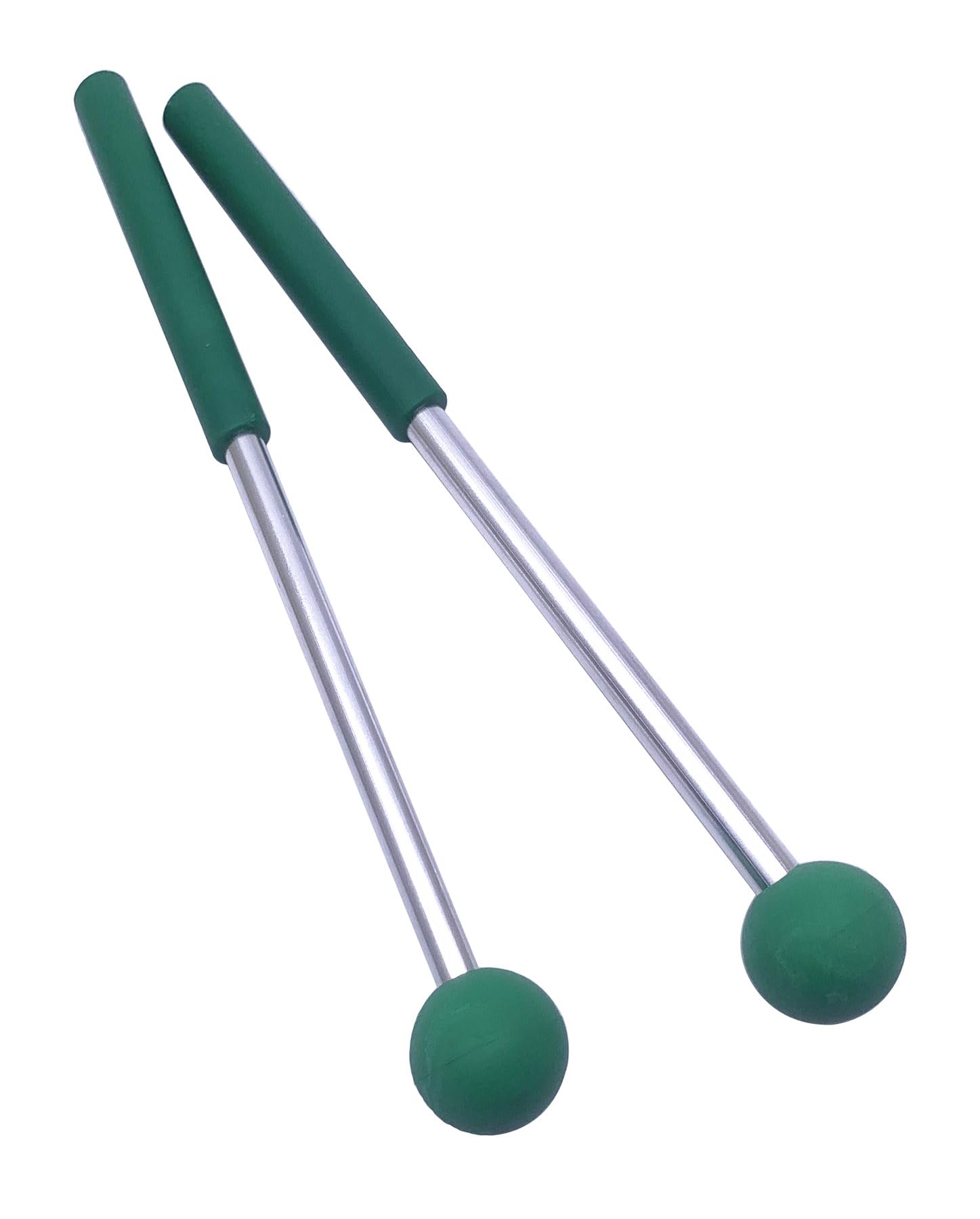 TUOREN Green Xylophone Mallets Glockenspiel Sticks Rubber Mallets Percussion Sticks for Tongue Drum, Glockenspiel, Xylophone, Ch