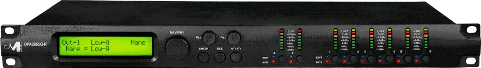 2 XLR Inputs - 6 XLR Outputs Computer Controlled Speaker Management System & Matrix Mixer USB